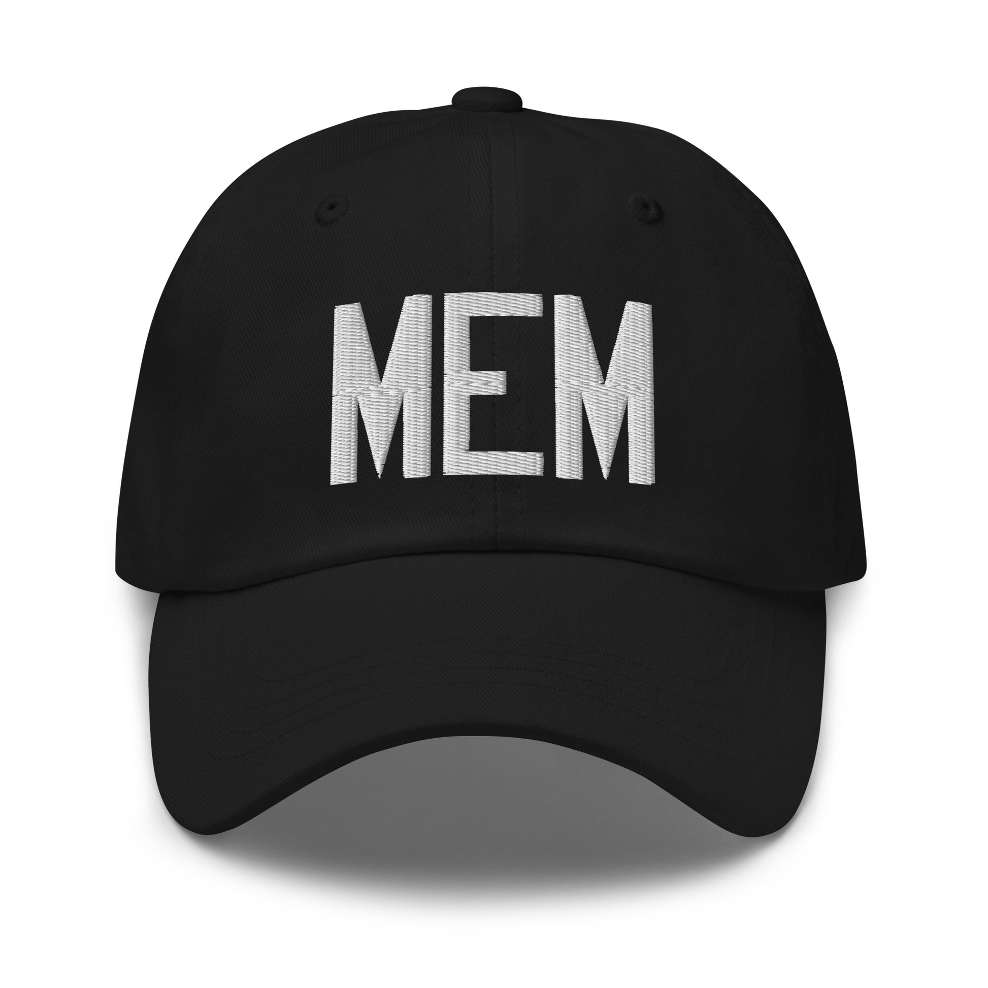 Airport Code Baseball Cap - White • MEM Memphis • YHM Designs - Image 14