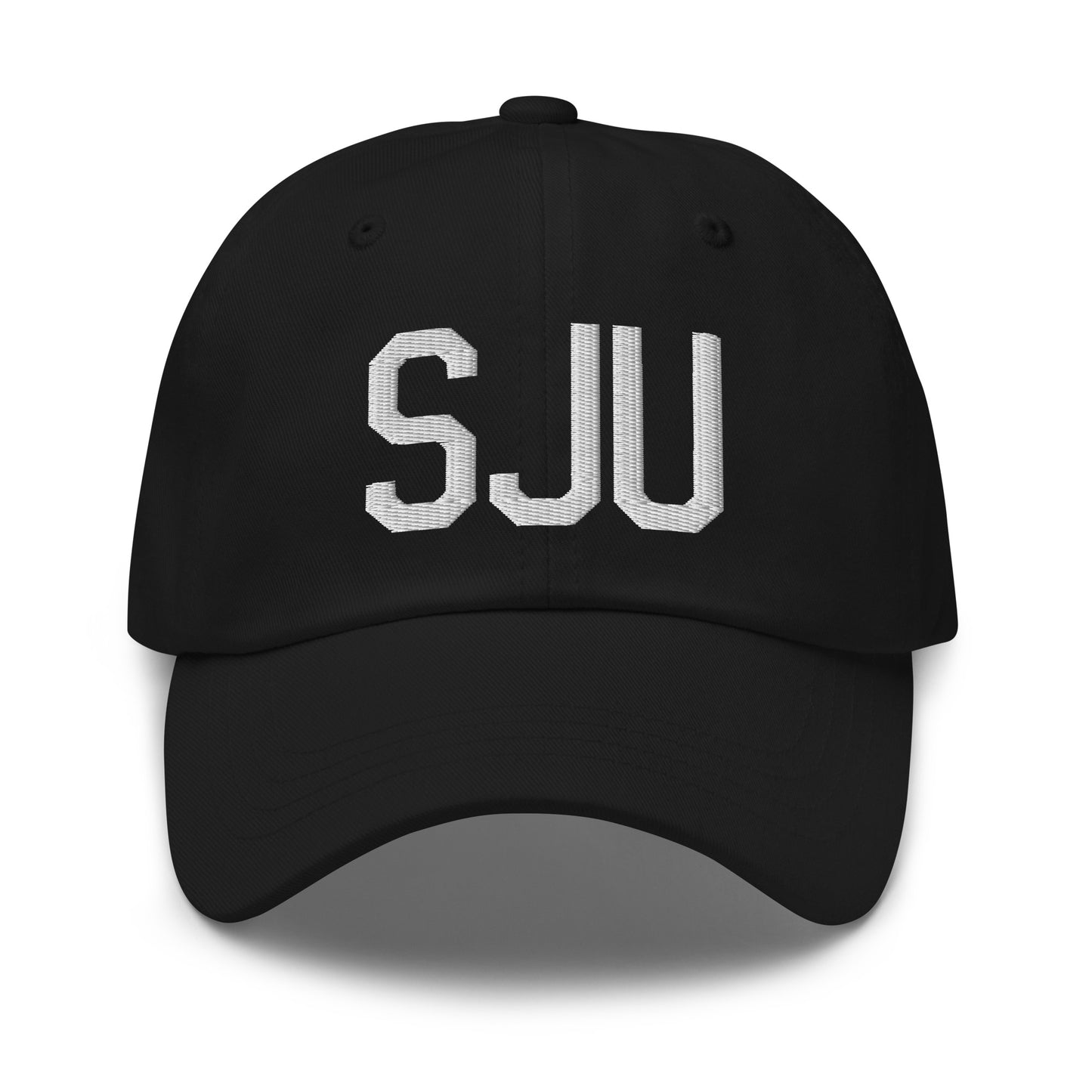 Airport Code Baseball Cap - White • SJU San Juan • YHM Designs - Image 14
