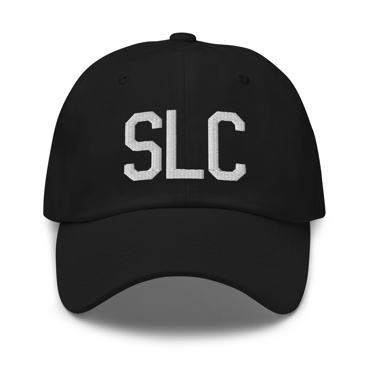 Airport Code Baseball Cap - White • SLC Salt Lake City • YHM Designs - Image 14