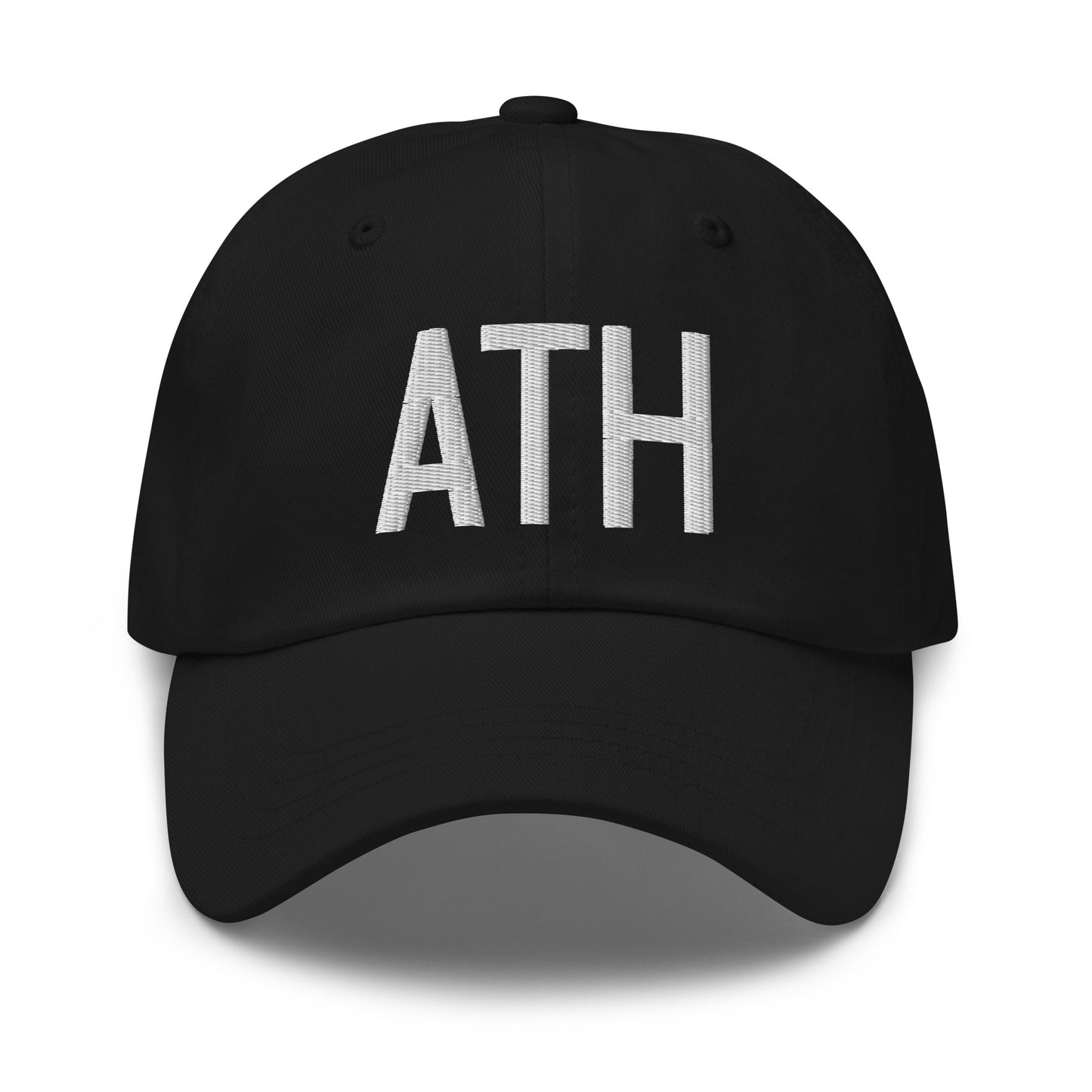 Airport Code Baseball Cap - White • ATH Athens • YHM Designs - Image 14