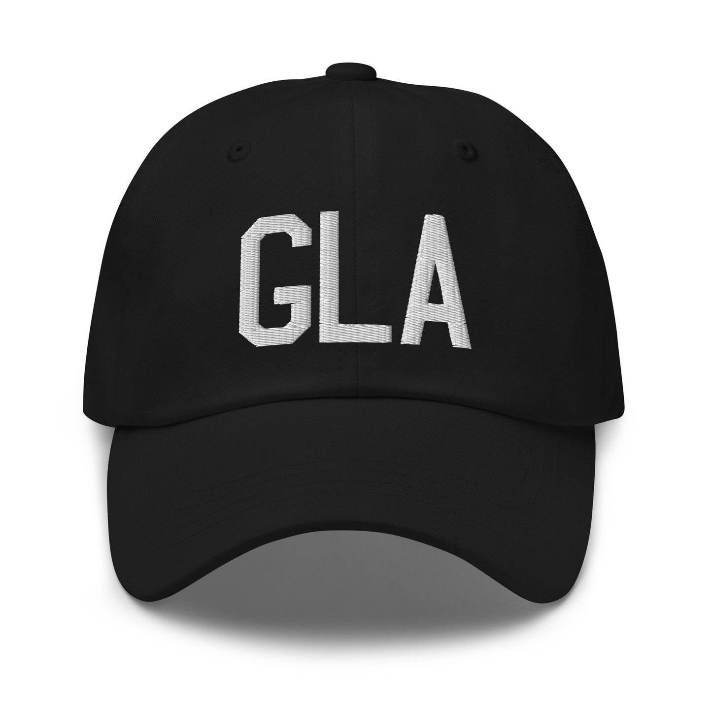 Airport Code Baseball Cap - White • GLA Glasgow • YHM Designs - Image 14