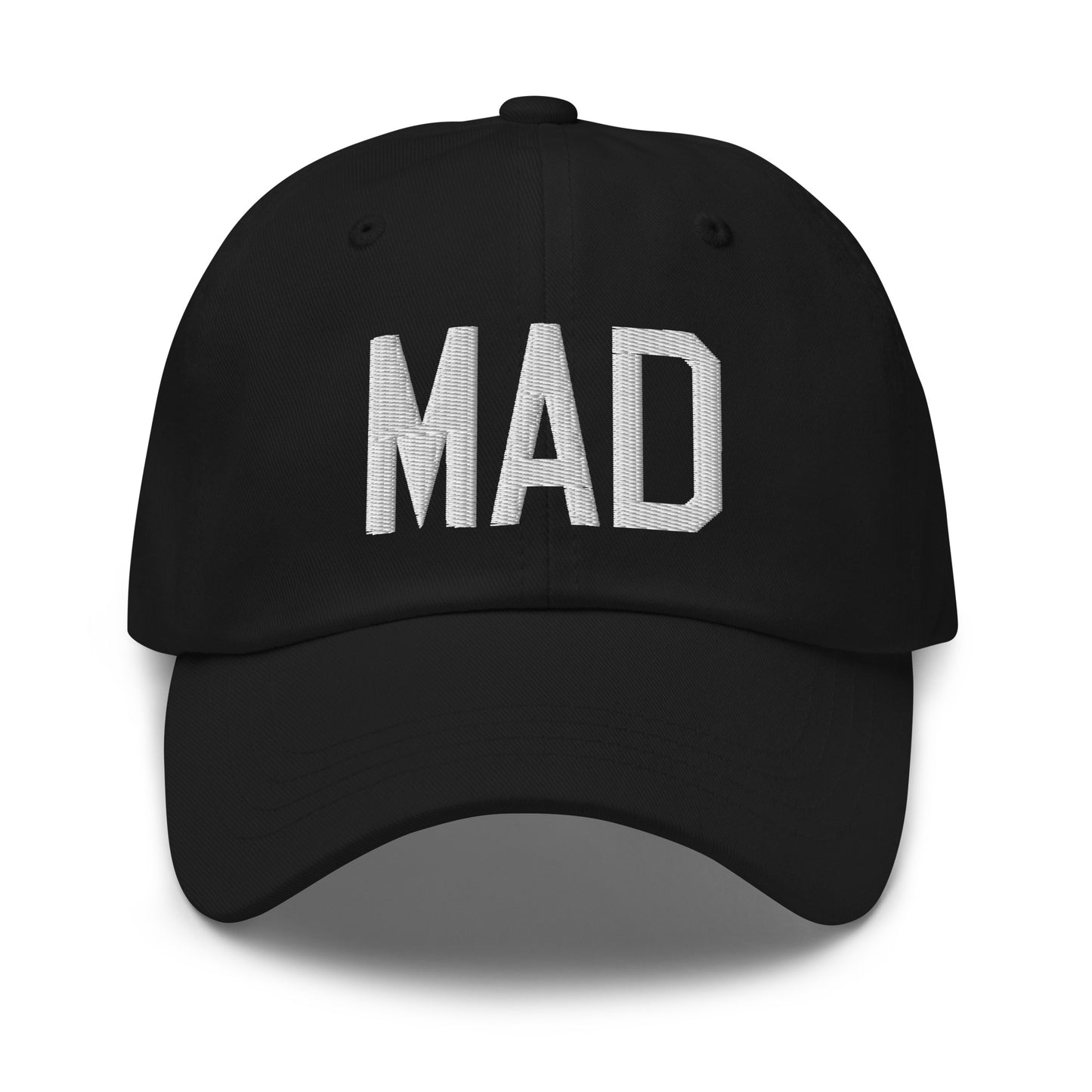 Airport Code Baseball Cap - White • MAD Madrid • YHM Designs - Image 14