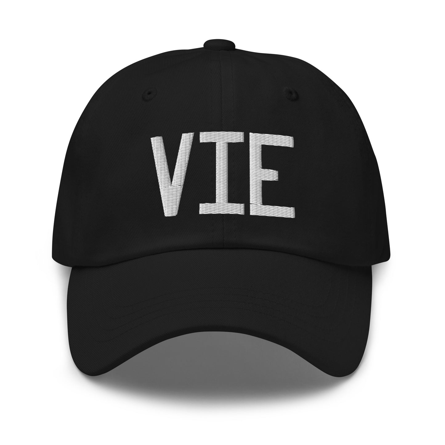 Airport Code Baseball Cap - White • VIE Vienna • YHM Designs - Image 14