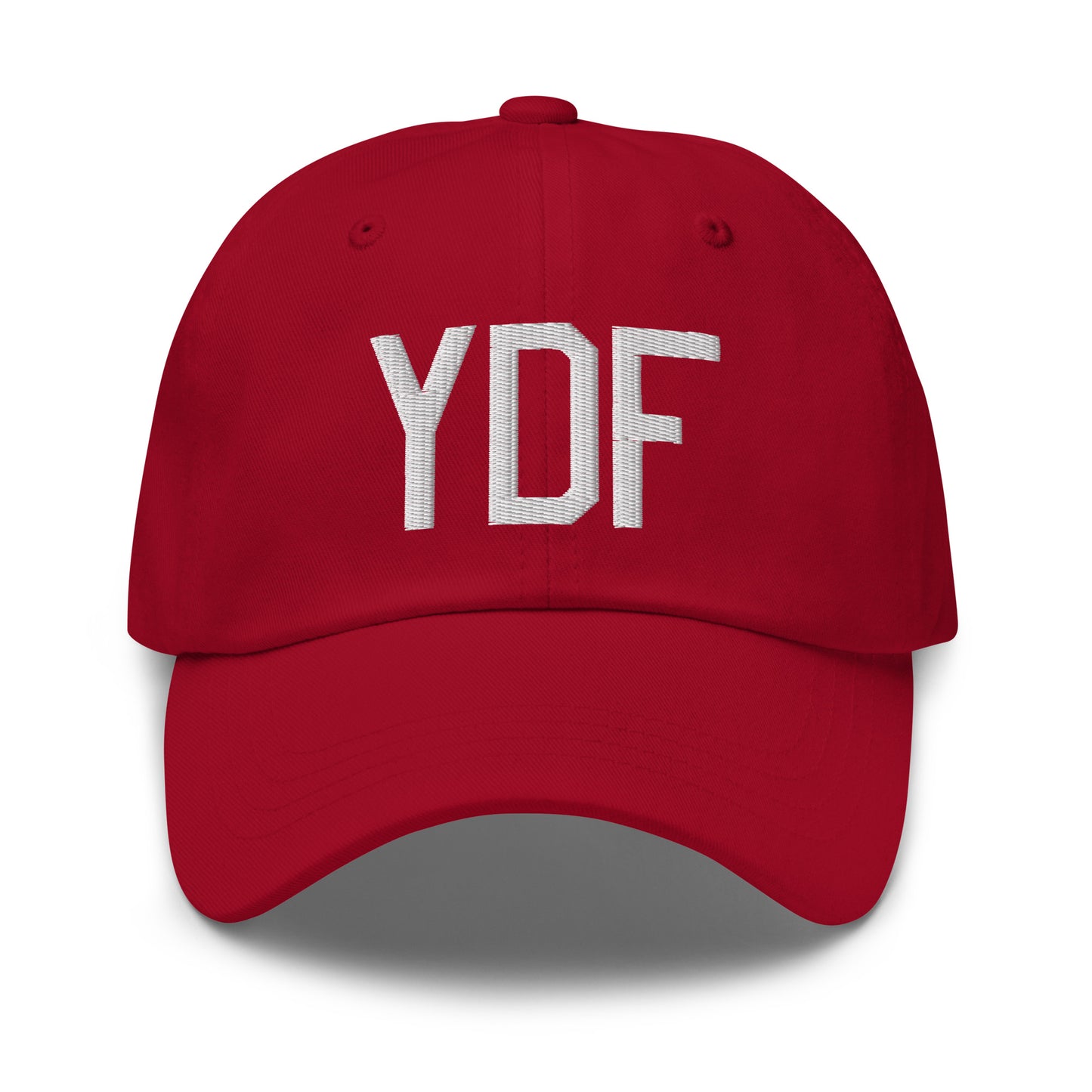 Airport Code Baseball Cap - White • YDF Deer Lake • YHM Designs - Image 19