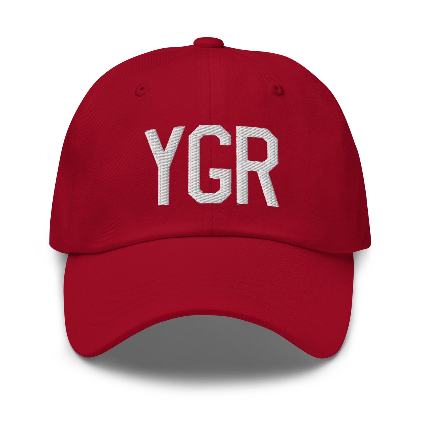 Airport Code Baseball Cap - White • YGR Îles-de-la-Madeleine • YHM Designs - Image 19