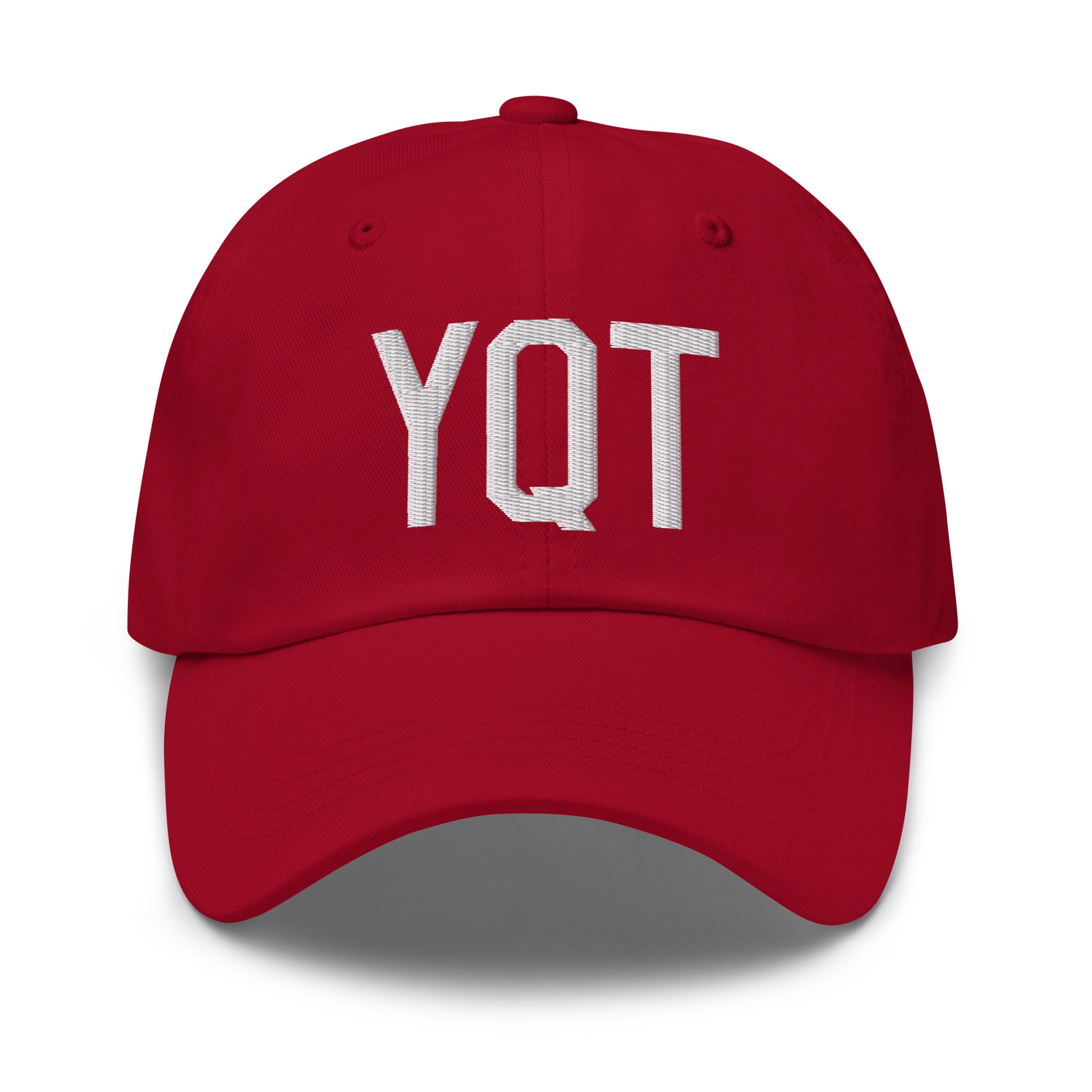 Airport Code Baseball Cap - White • YQT Thunder Bay • YHM Designs - Image 19