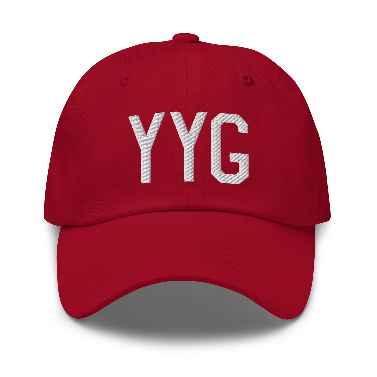 Airport Code Baseball Cap - White • YYG Charlottetown • YHM Designs - Image 19