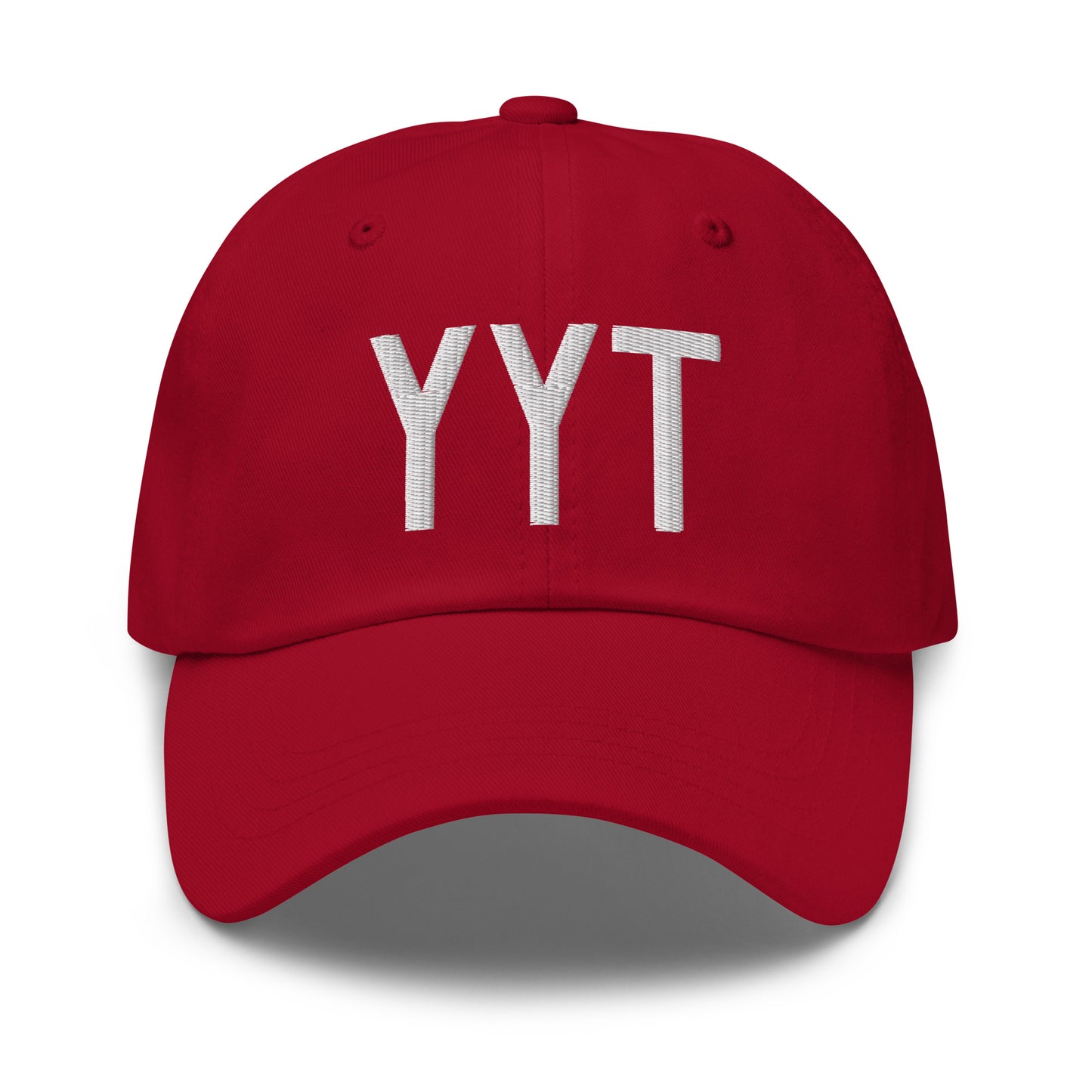 Airport Code Baseball Cap - White • YYT St. John's • YHM Designs - Image 19