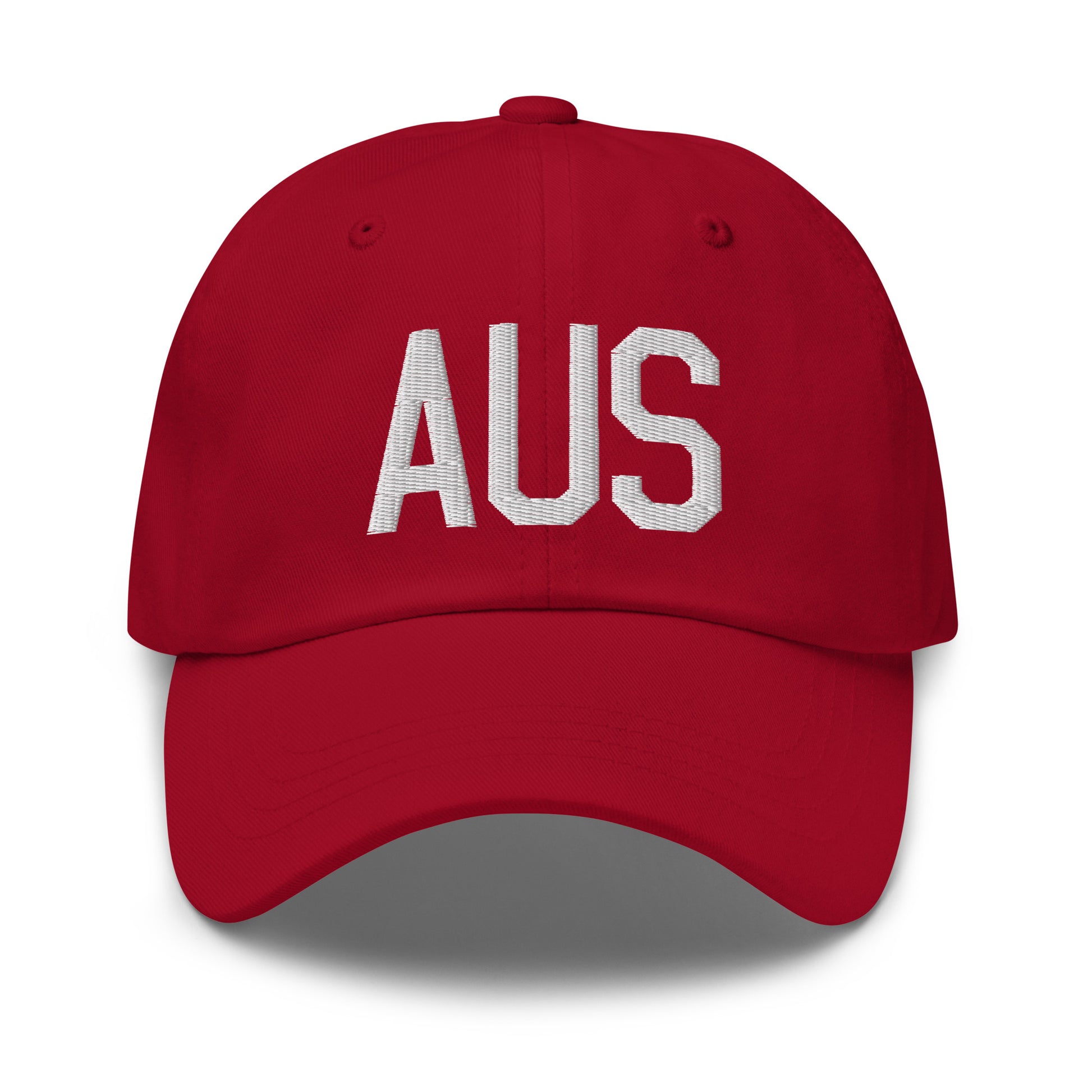 Airport Code Baseball Cap - White • AUS Austin • YHM Designs - Image 19