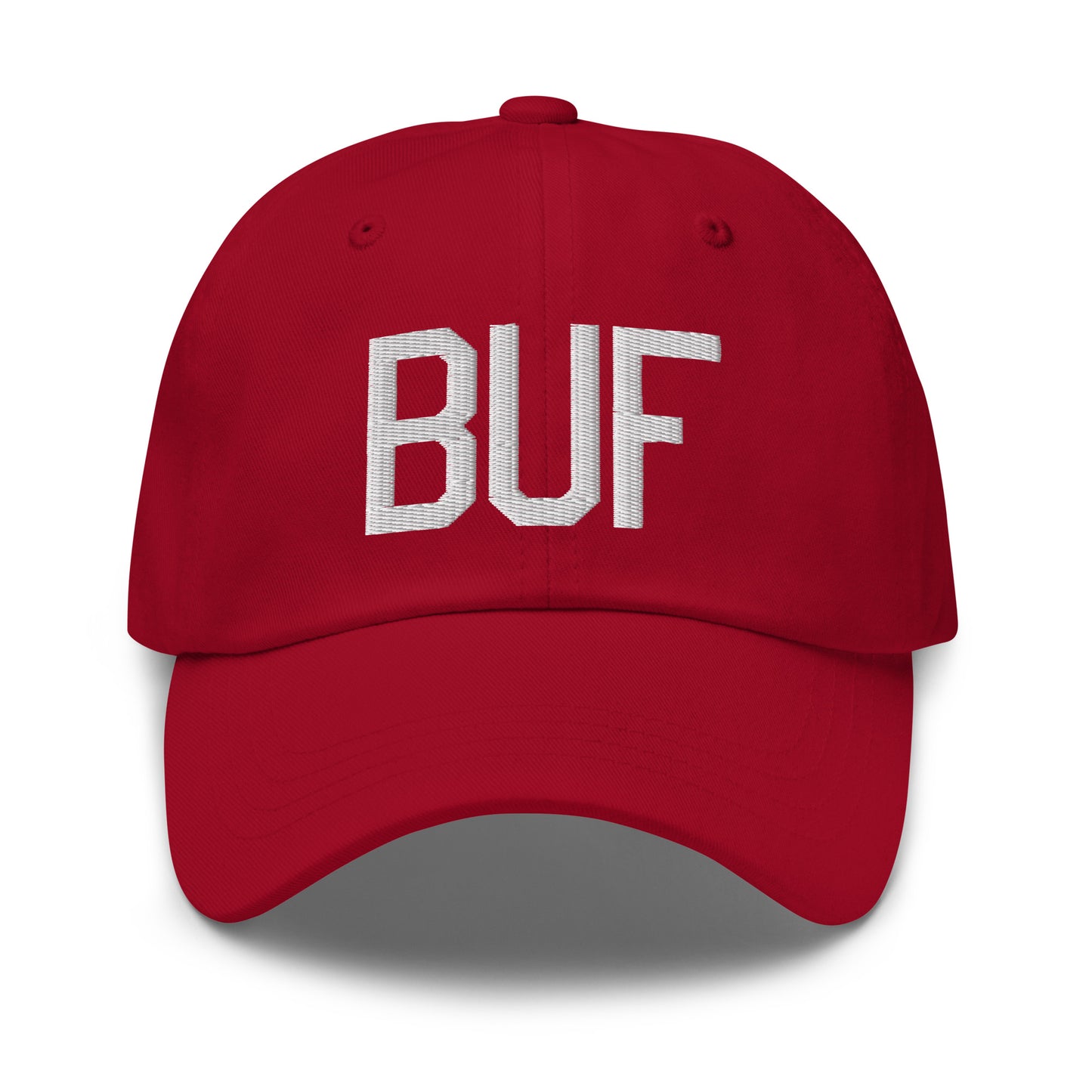 Airport Code Baseball Cap - White • BUF Buffalo • YHM Designs - Image 19