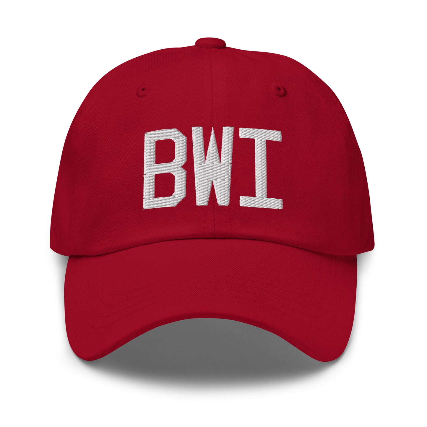 Airport Code Baseball Cap - White • BWI Baltimore • YHM Designs - Image 19