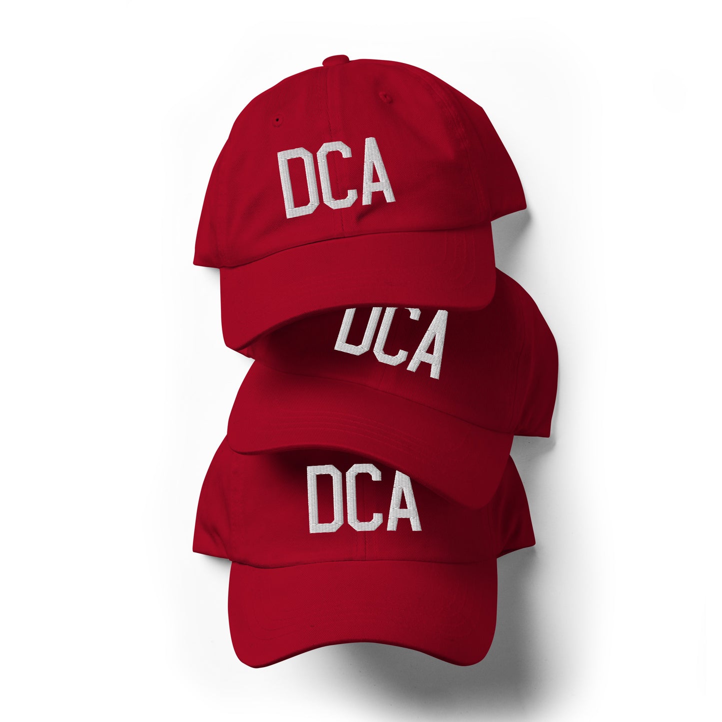Airport Code Baseball Cap - White • DCA Washington • YHM Designs - Image 07