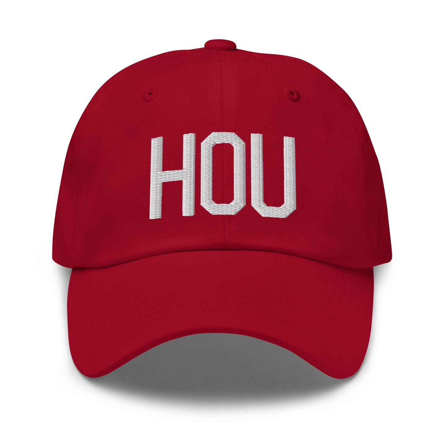Airport Code Baseball Cap - White • HOU Houston • YHM Designs - Image 19