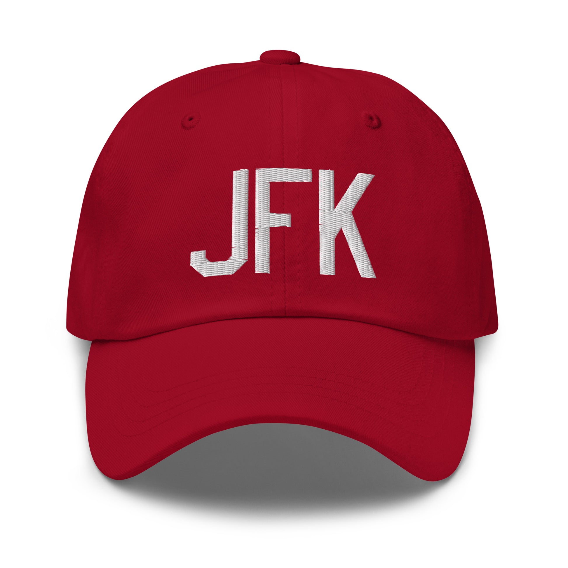 Airport Code Baseball Cap - White • JFK New York City • YHM Designs - Image 19