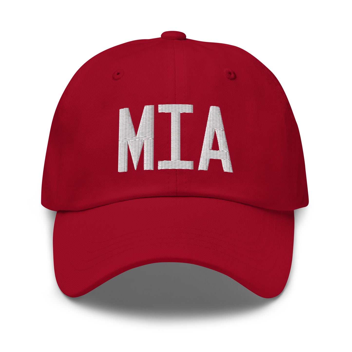 Airport Code Baseball Cap - White • MIA Miami • YHM Designs - Image 19