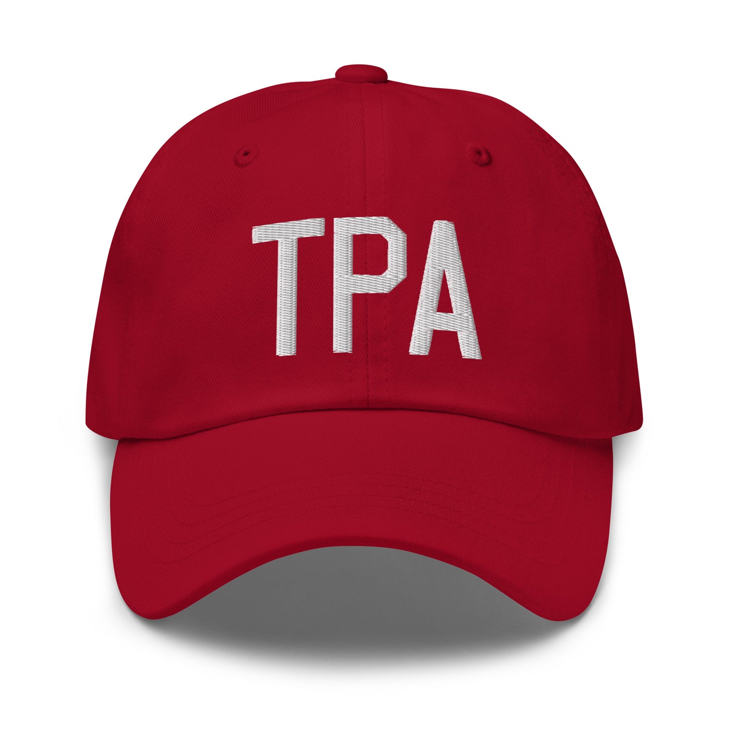 Airport Code Baseball Cap - White • TPA Tampa • YHM Designs - Image 19