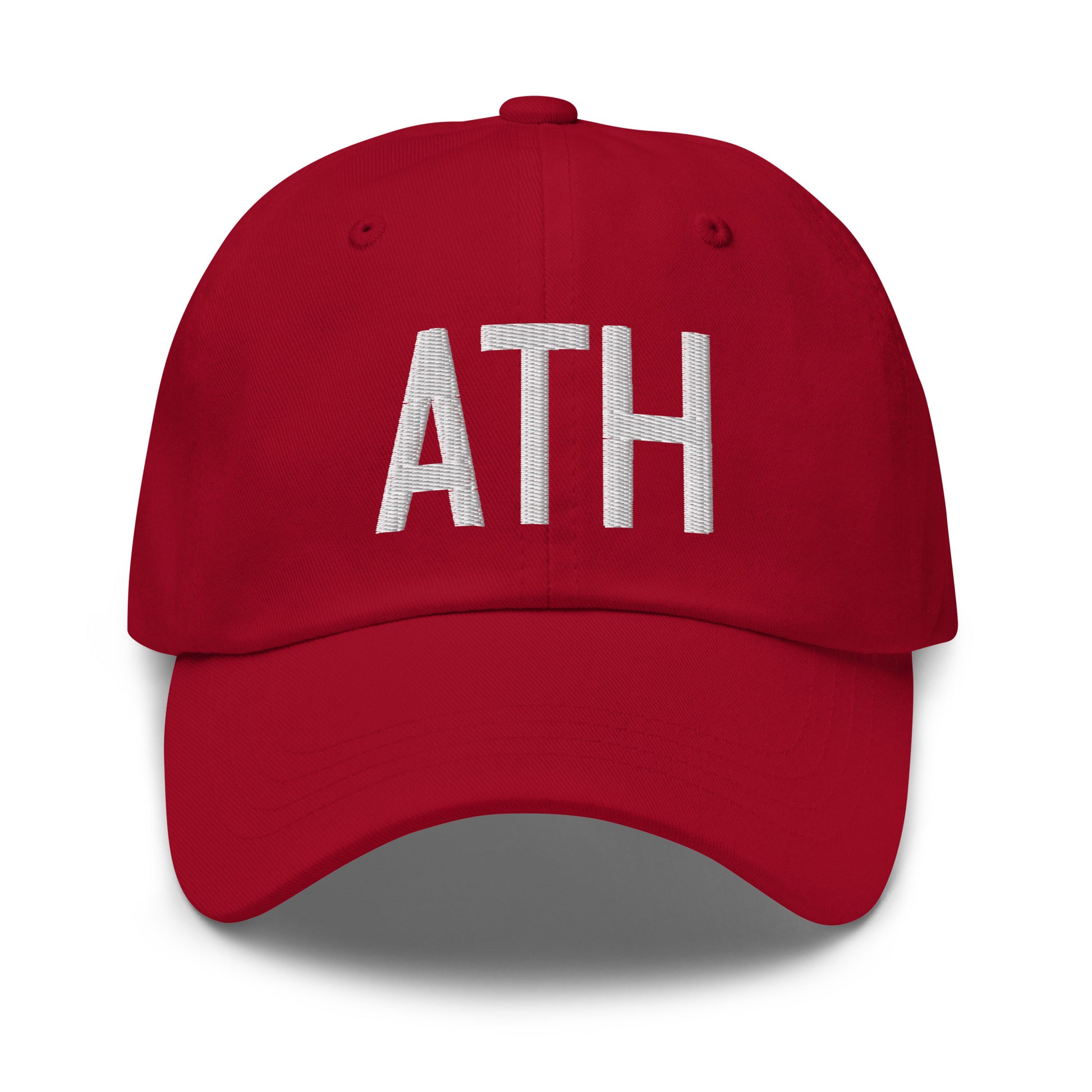 Airport Code Baseball Cap - White • ATH Athens • YHM Designs - Image 19