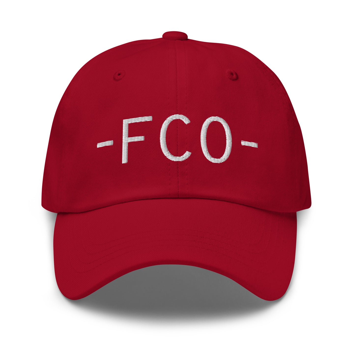 Souvenir Baseball Cap - White • FCO Rome • YHM Designs - Image 16