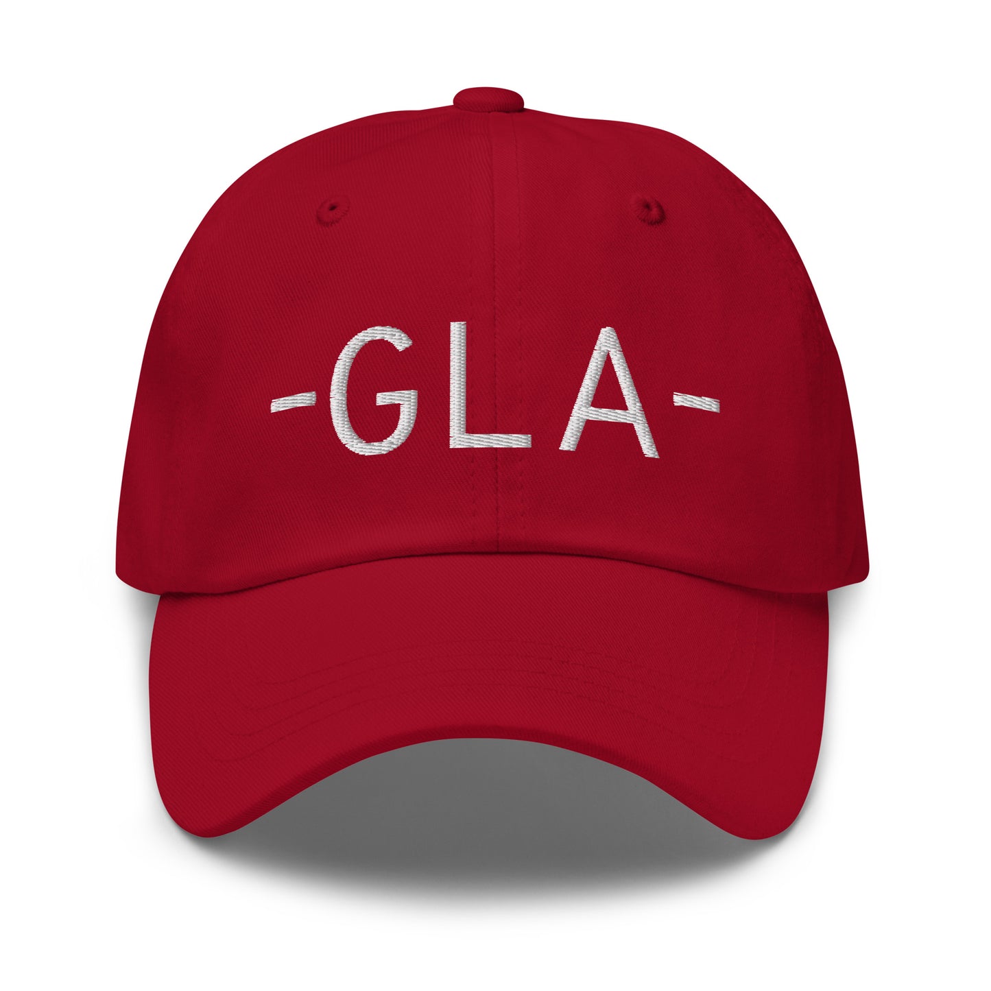 Souvenir Baseball Cap - White • GLA Glasgow • YHM Designs - Image 16