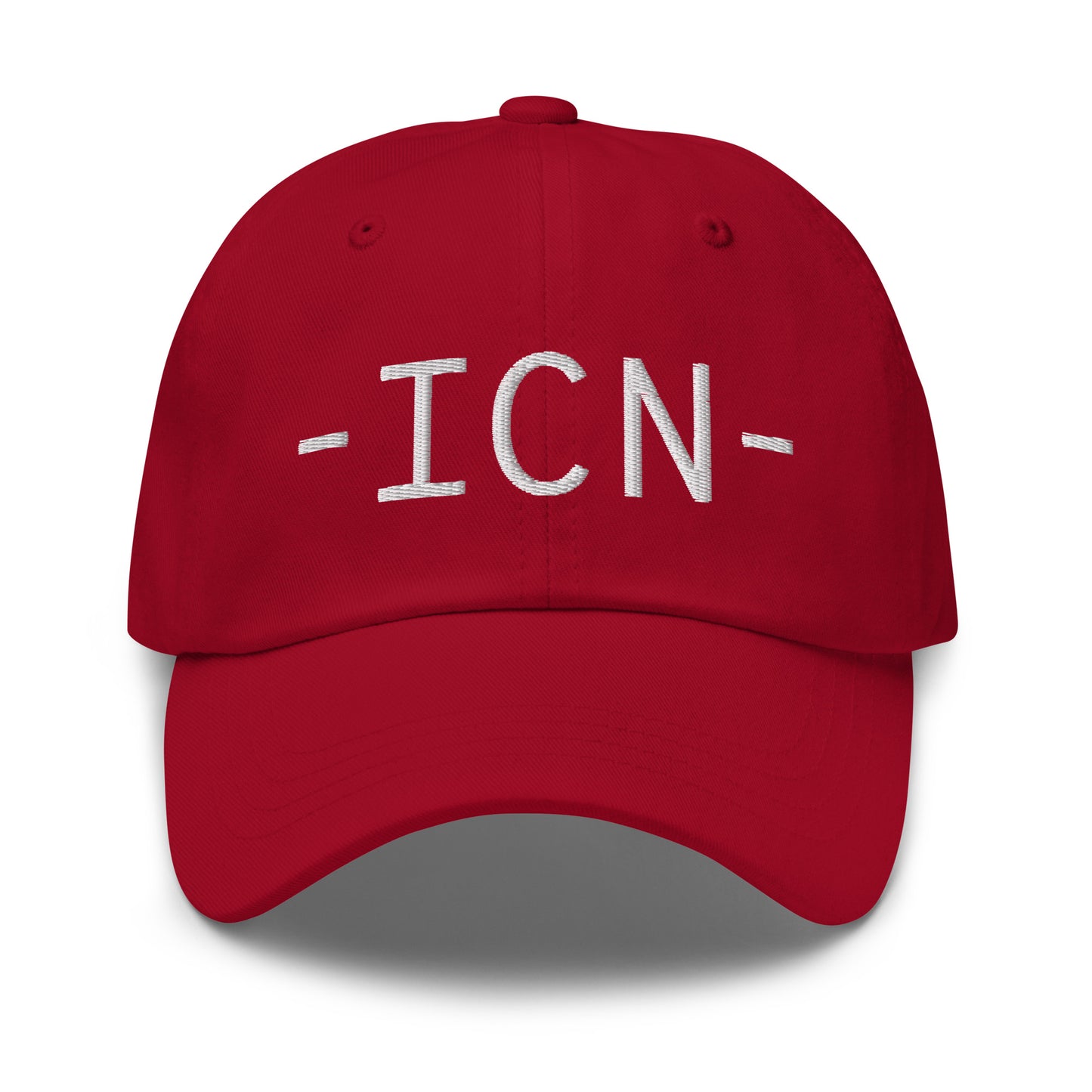 Souvenir Baseball Cap - White • ICN Seoul • YHM Designs - Image 16