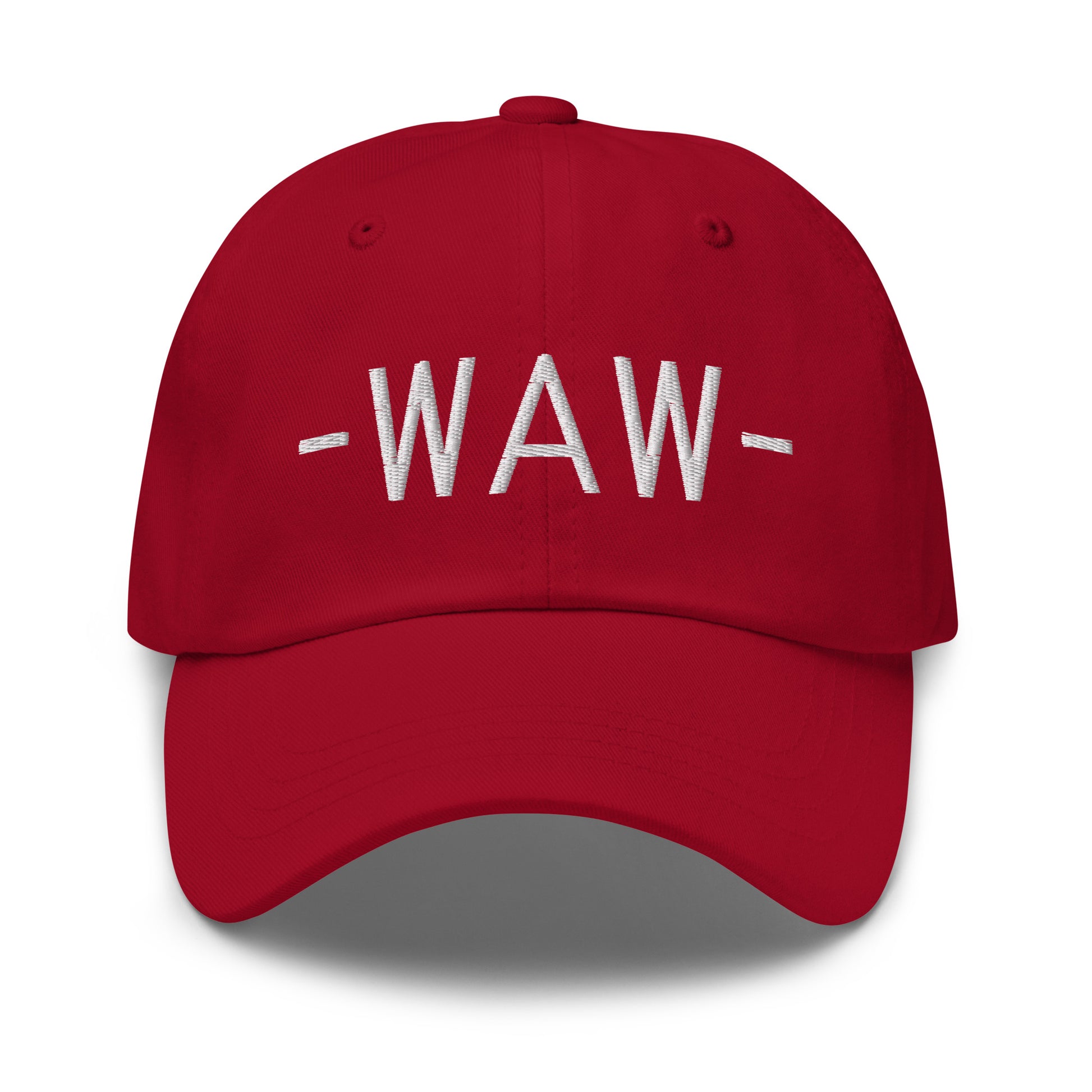 Souvenir Baseball Cap - White • WAW Warsaw • YHM Designs - Image 16