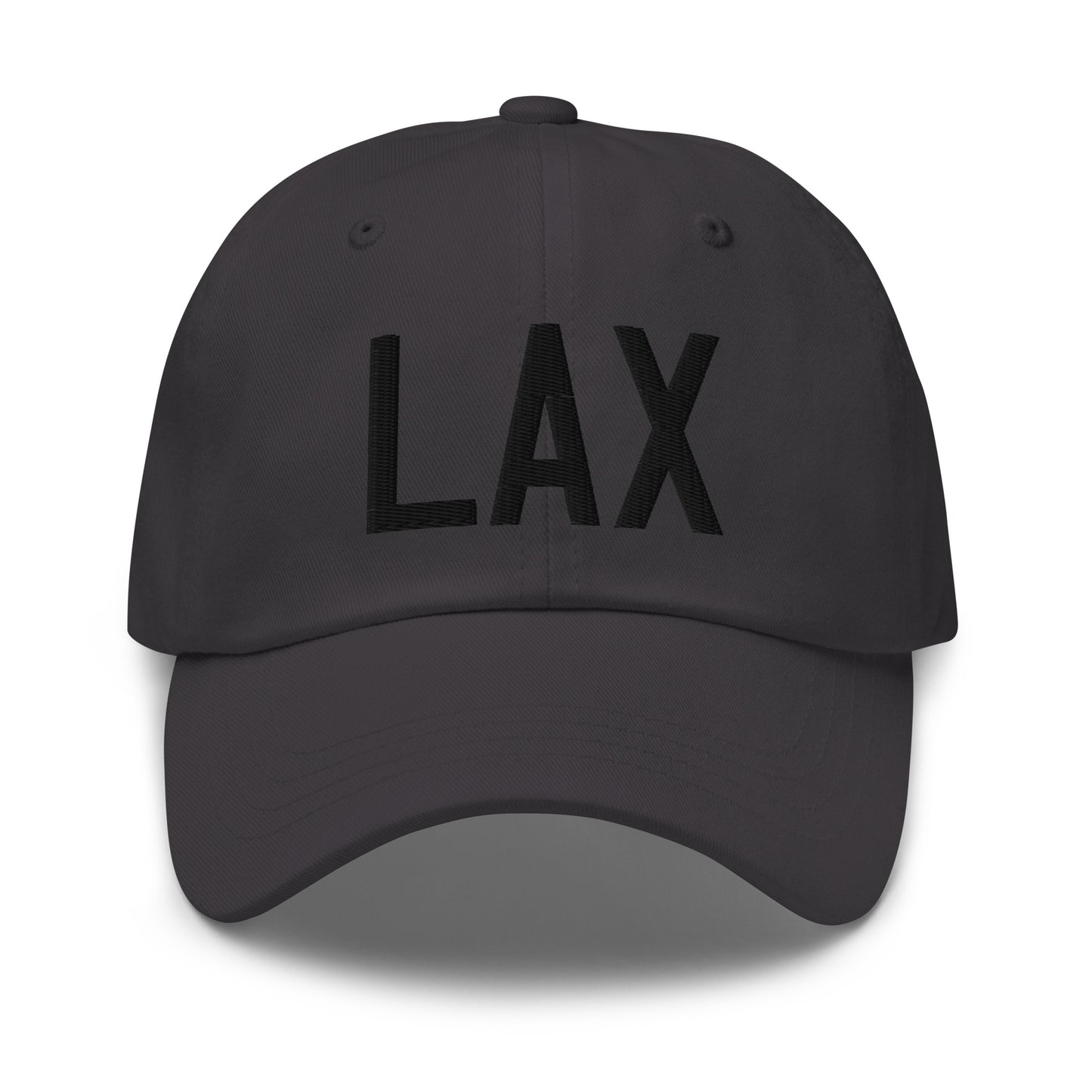 Airport Code Baseball Cap - Black • LAX Los Angeles • YHM Designs - Image 13