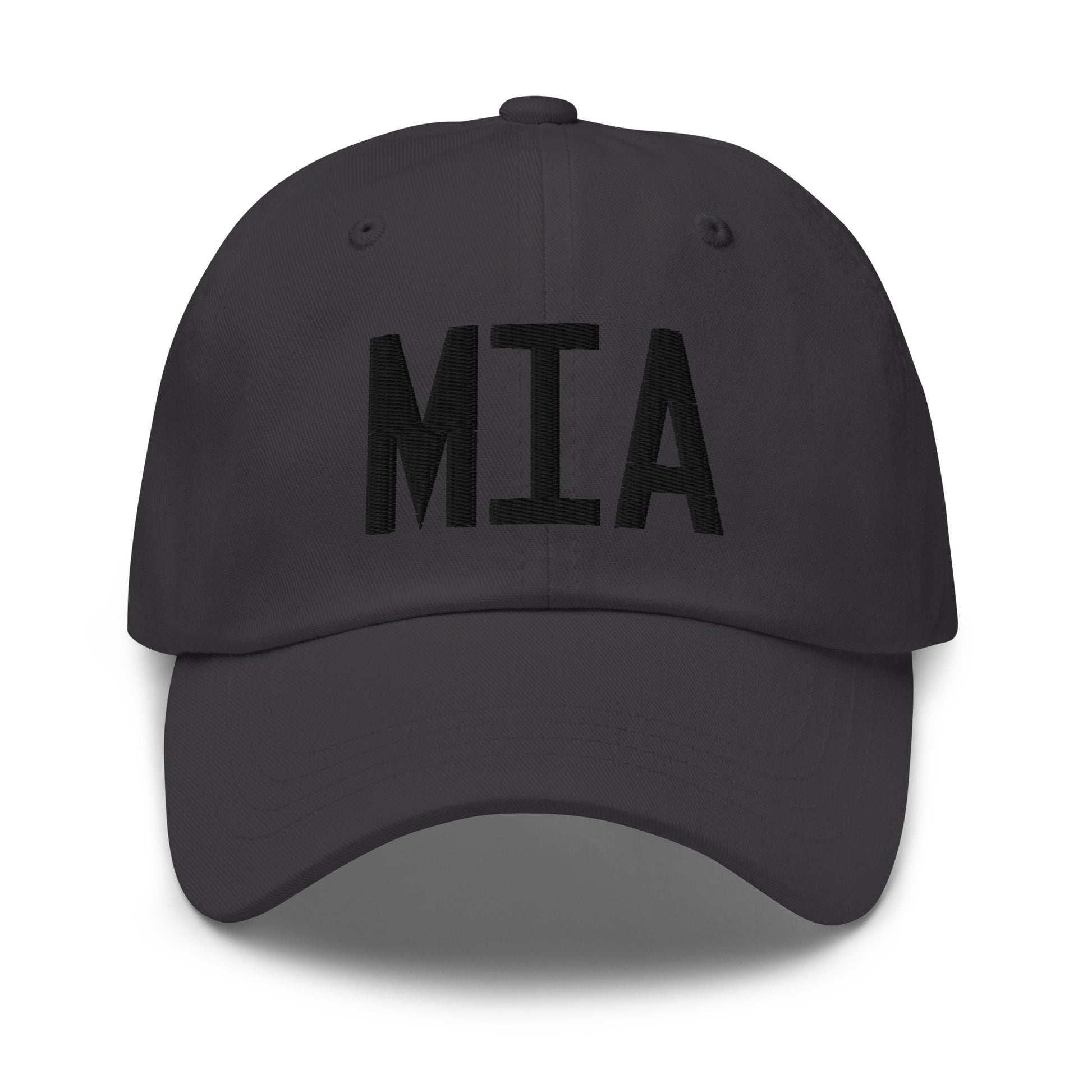Airport Code Baseball Cap - Black • MIA Miami • YHM Designs - Image 13