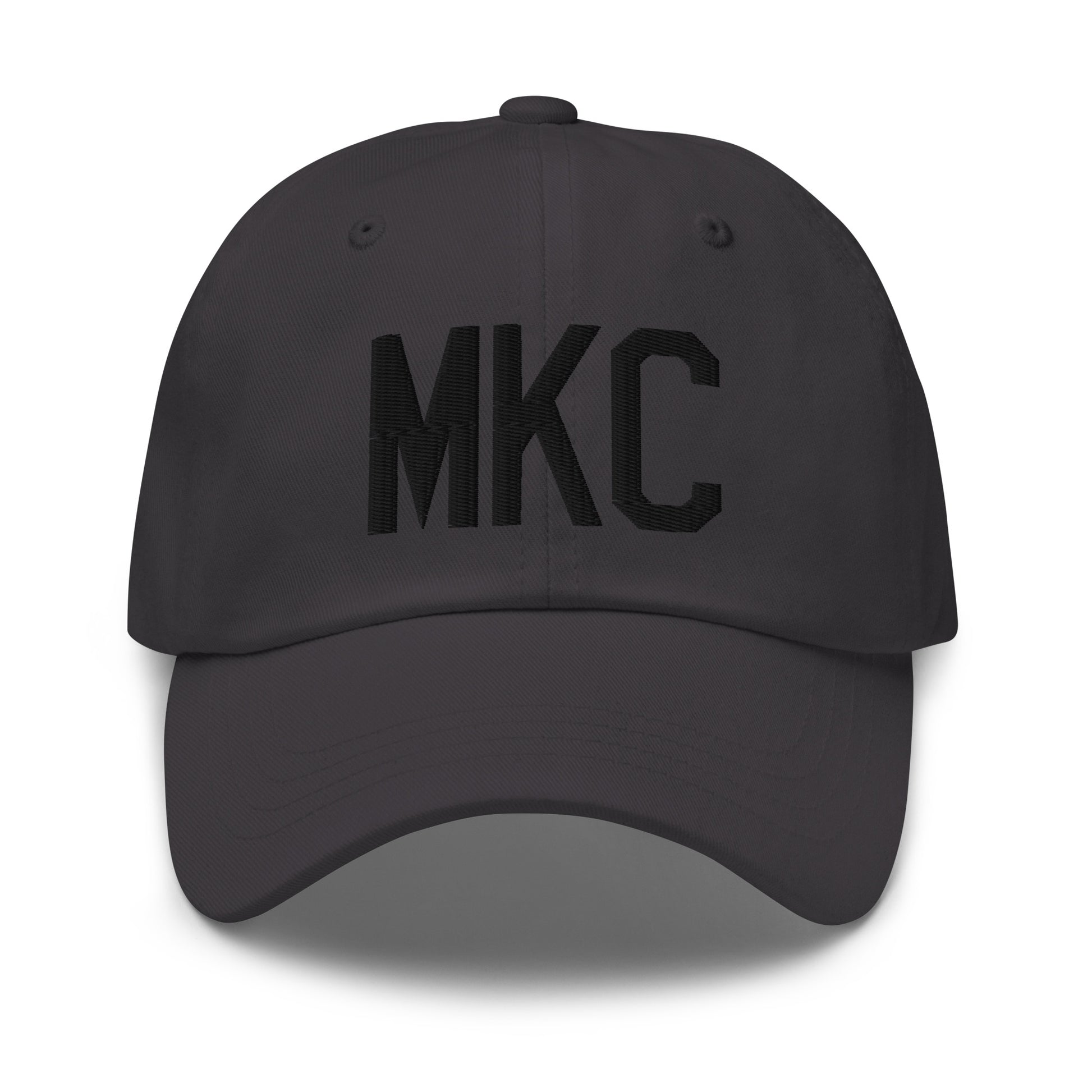 Airport Code Baseball Cap - Black • MKC Kansas City • YHM Designs - Image 13
