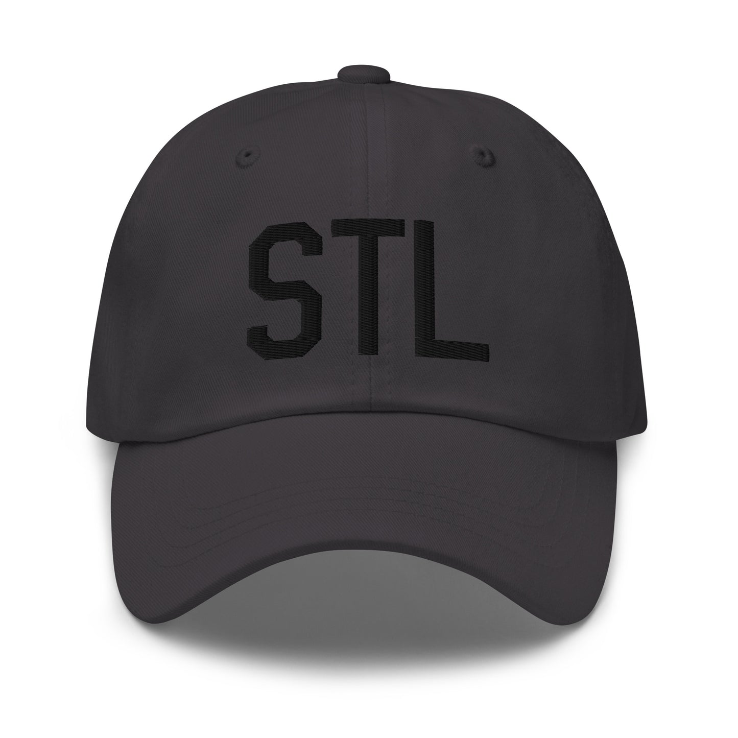 Airport Code Baseball Cap - Black • STL St. Louis • YHM Designs - Image 13
