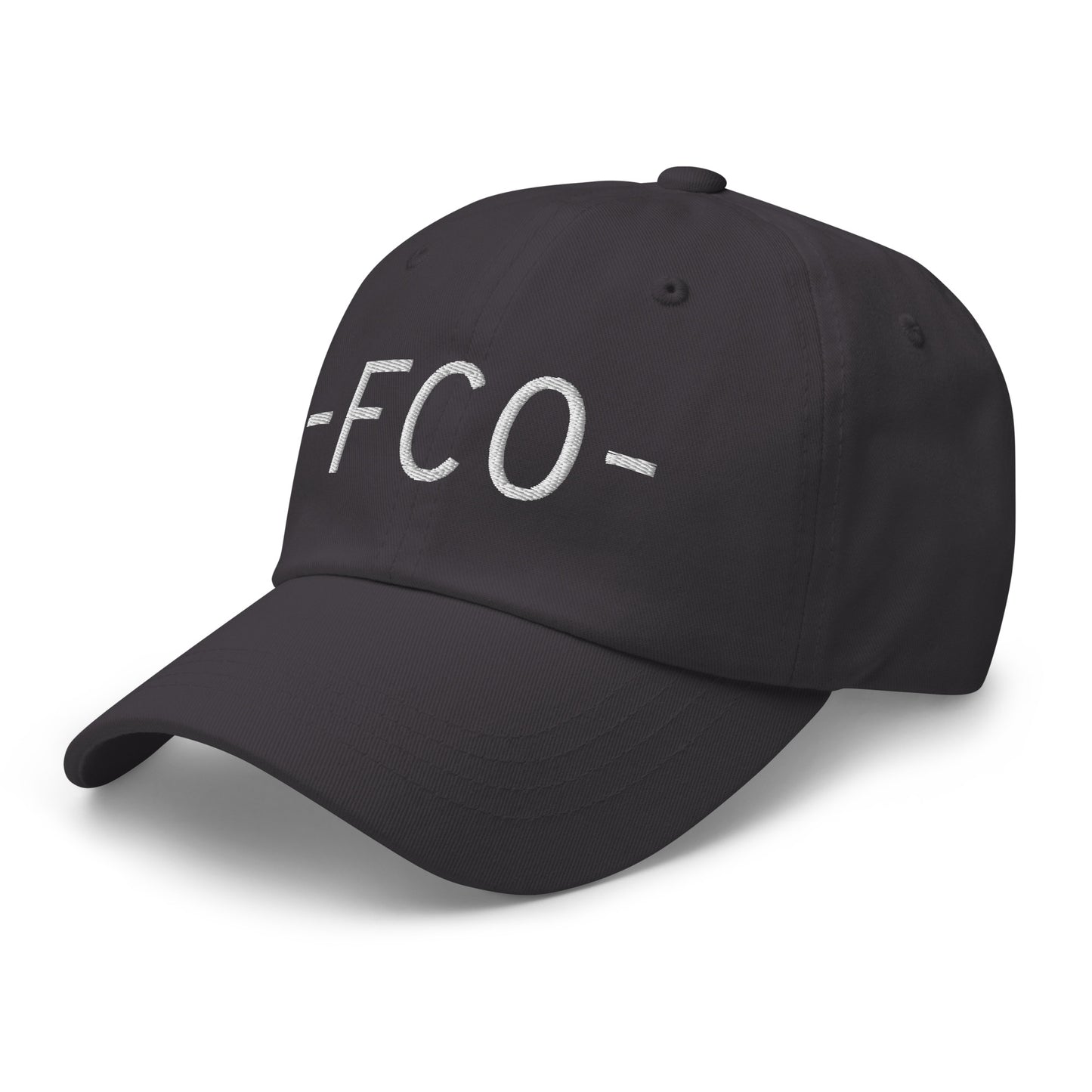 Souvenir Baseball Cap - White • FCO Rome • YHM Designs - Image 20