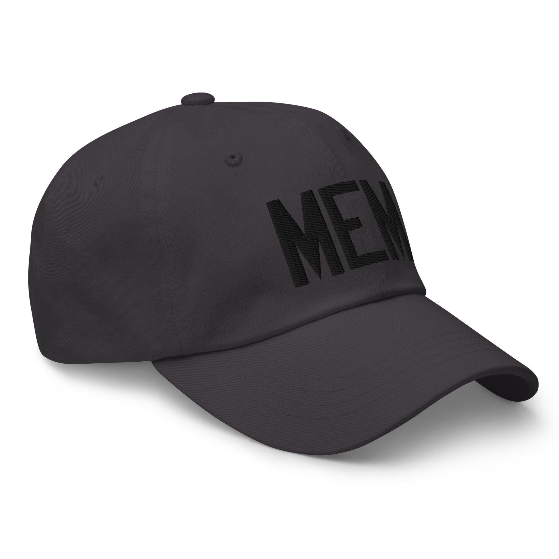 Airport Code Baseball Cap - Black • MEM Memphis • YHM Designs - Image 14