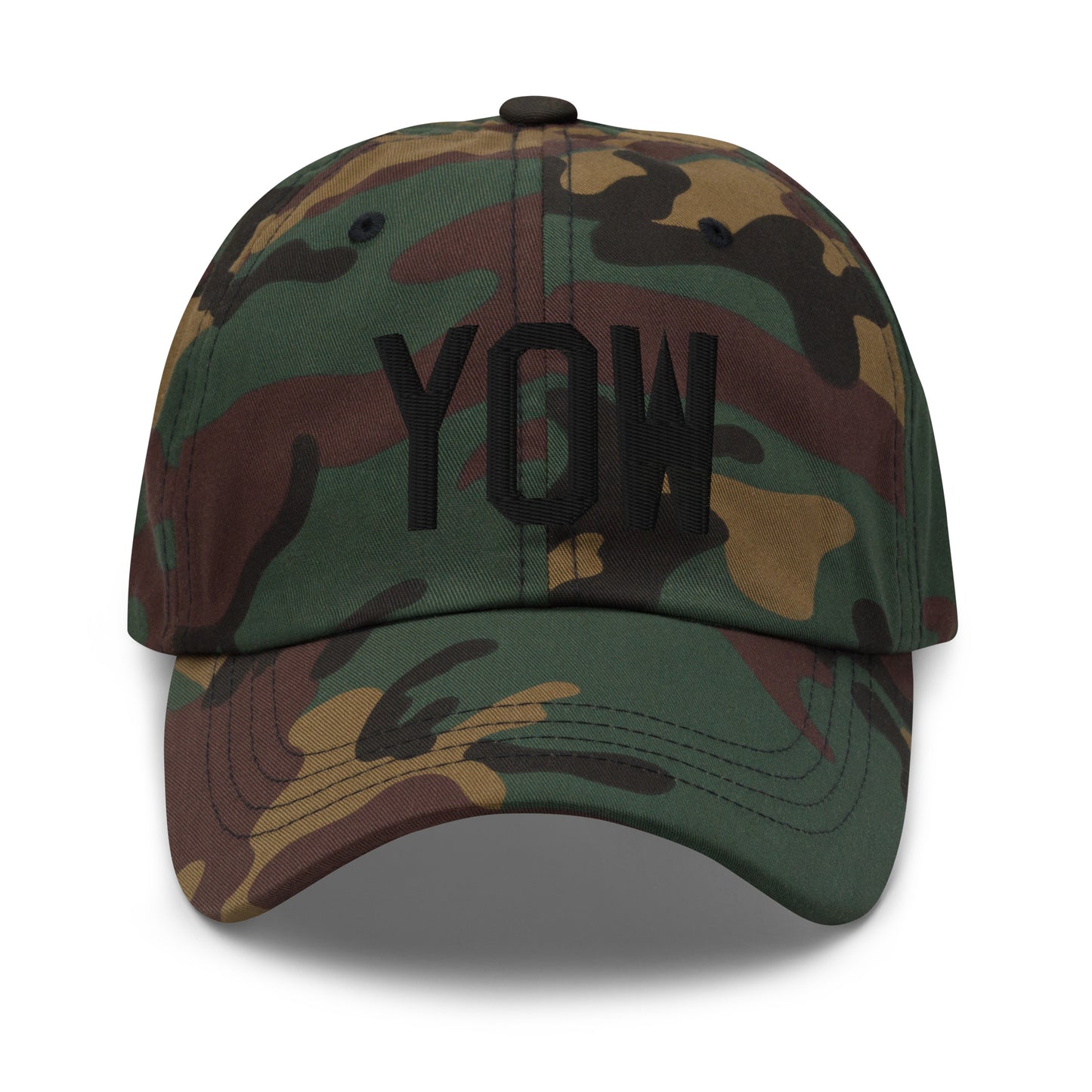 Airport Code Baseball Cap - Black • YOW Ottawa • YHM Designs - Image 15