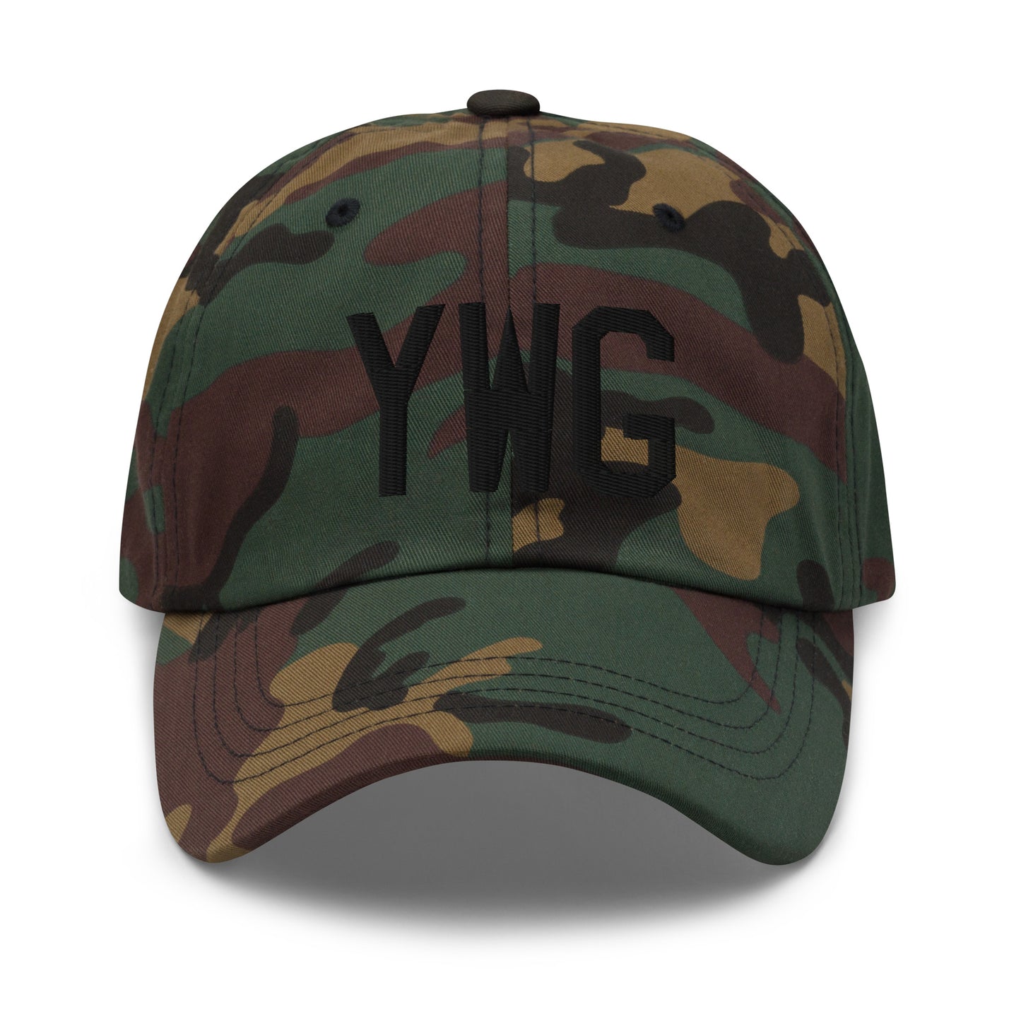 Airport Code Baseball Cap - Black • YWG Winnipeg • YHM Designs - Image 15