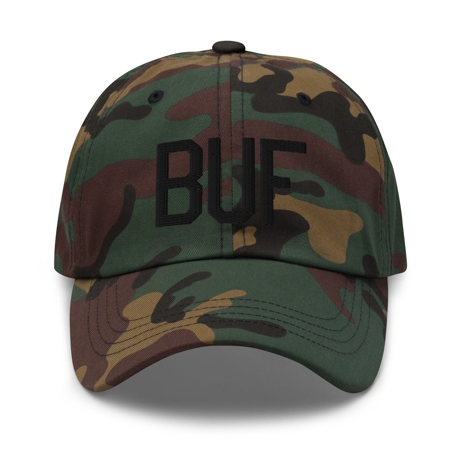 Airport Code Baseball Cap - Black • BUF Buffalo • YHM Designs - Image 15