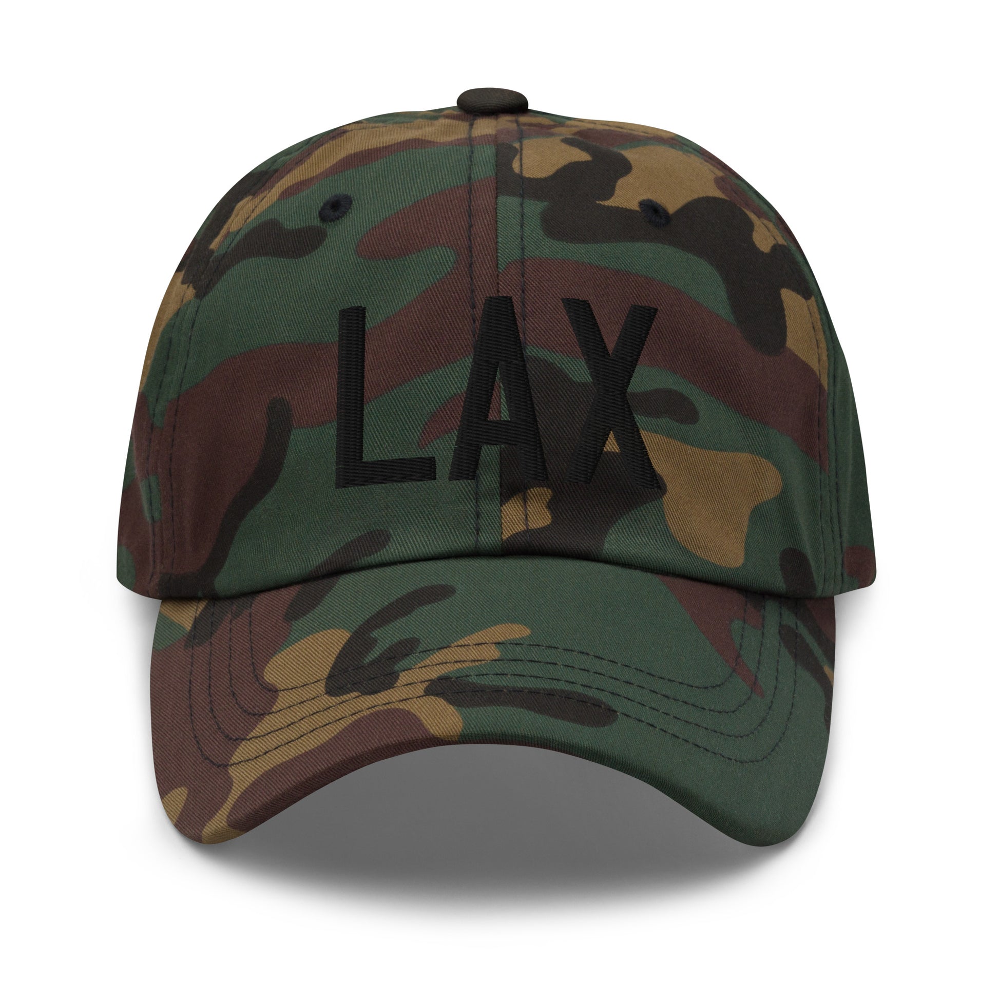 Airport Code Baseball Cap - Black • LAX Los Angeles • YHM Designs - Image 15