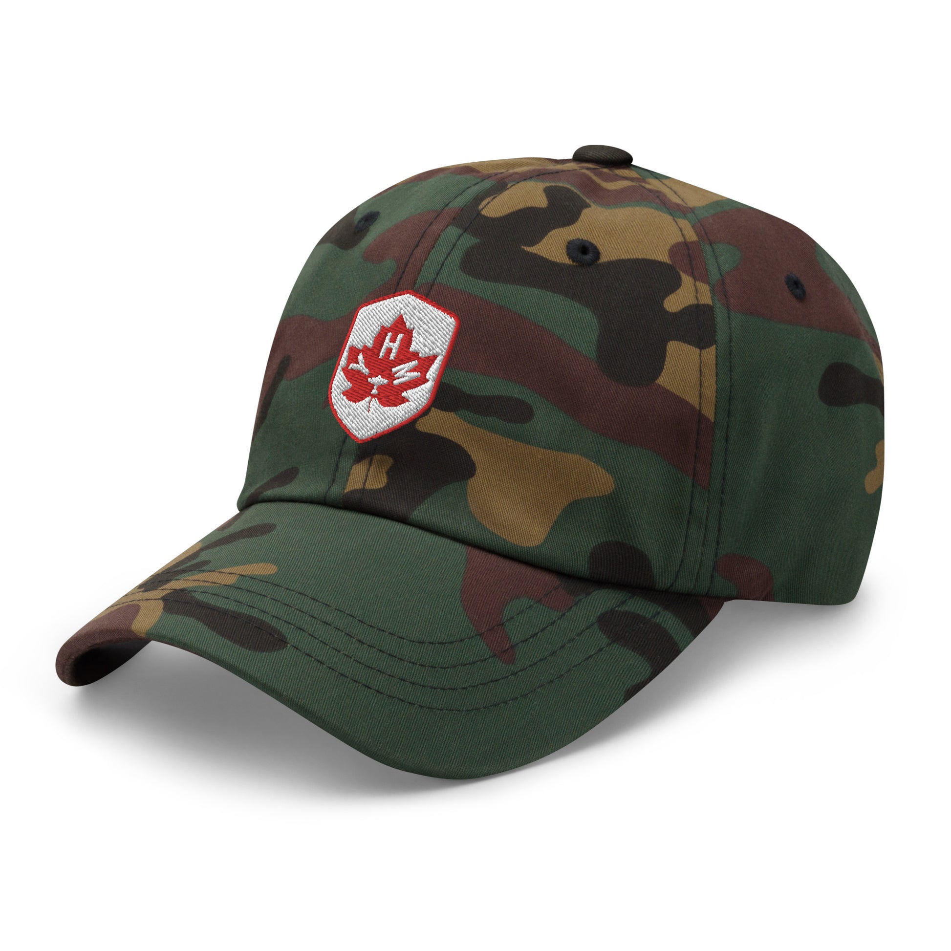 YHM Hamilton Baseball Cap • Maple Leaf Shield Design - Red & White • YHM Designs - Image 20