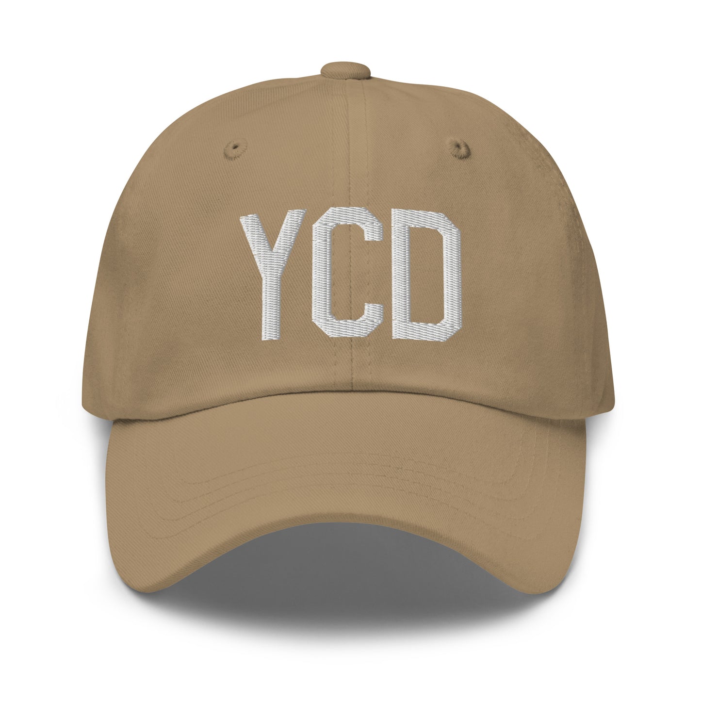 Airport Code Baseball Cap - White • YCD Nanaimo • YHM Designs - Image 22