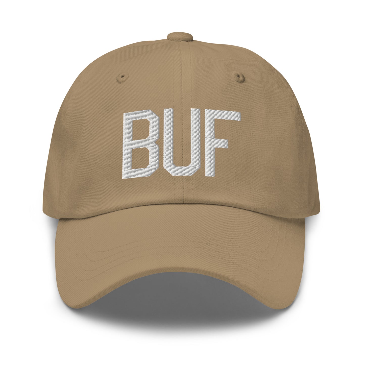 Airport Code Baseball Cap - White • BUF Buffalo • YHM Designs - Image 22