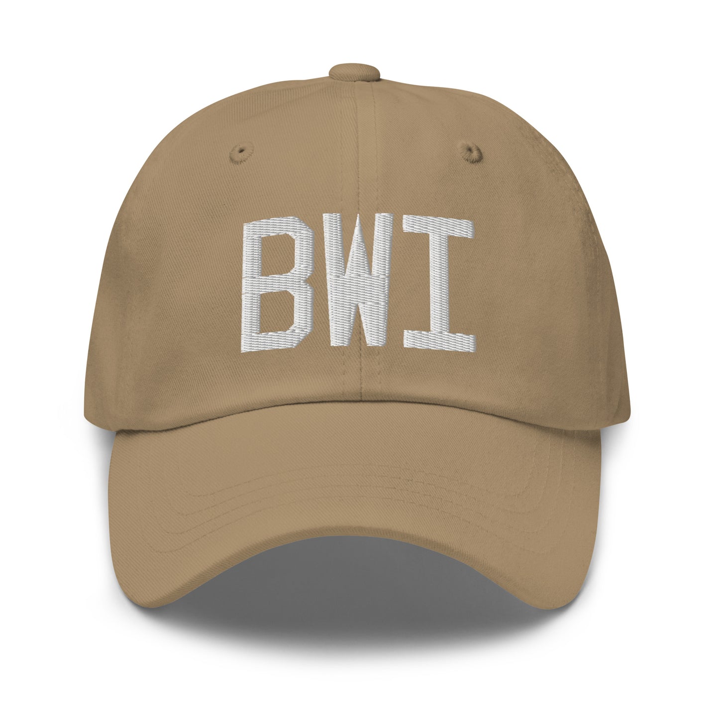 Airport Code Baseball Cap - White • BWI Baltimore • YHM Designs - Image 22