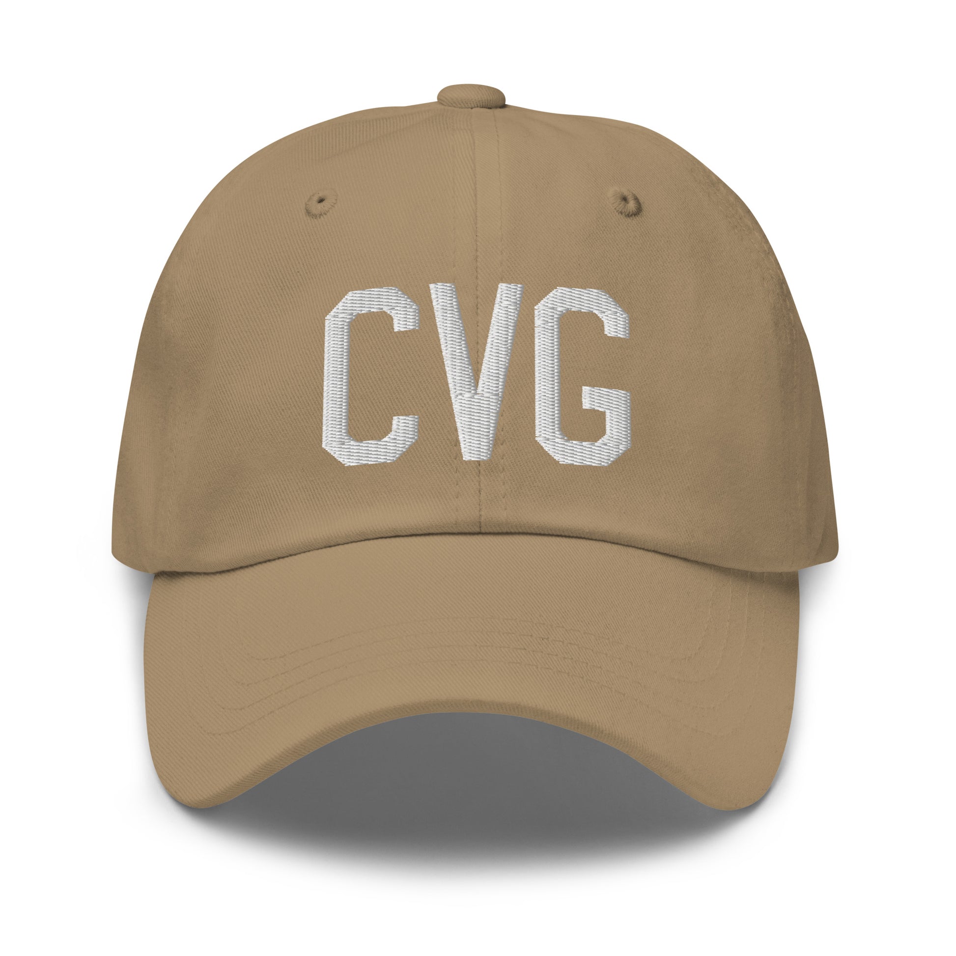 Airport Code Baseball Cap - White • CVG Cincinnati • YHM Designs - Image 22