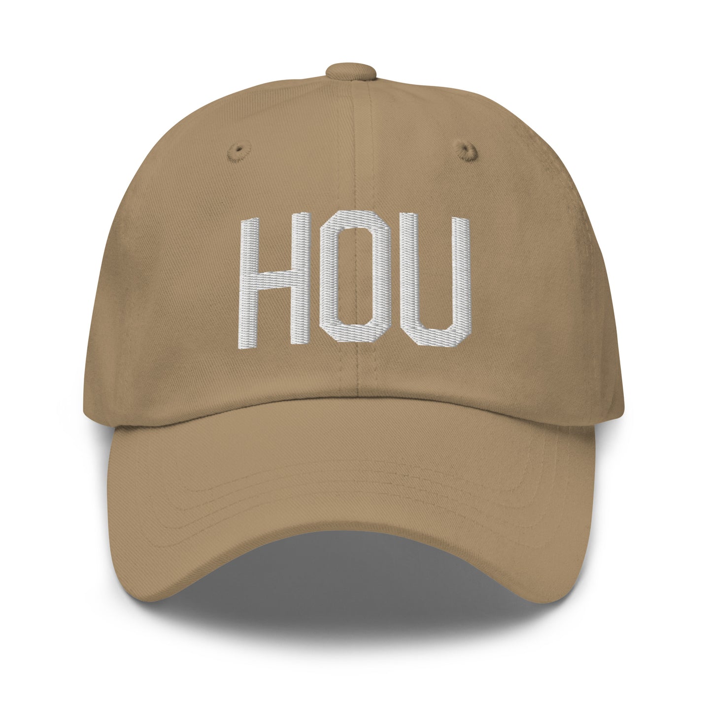 Airport Code Baseball Cap - White • HOU Houston • YHM Designs - Image 22