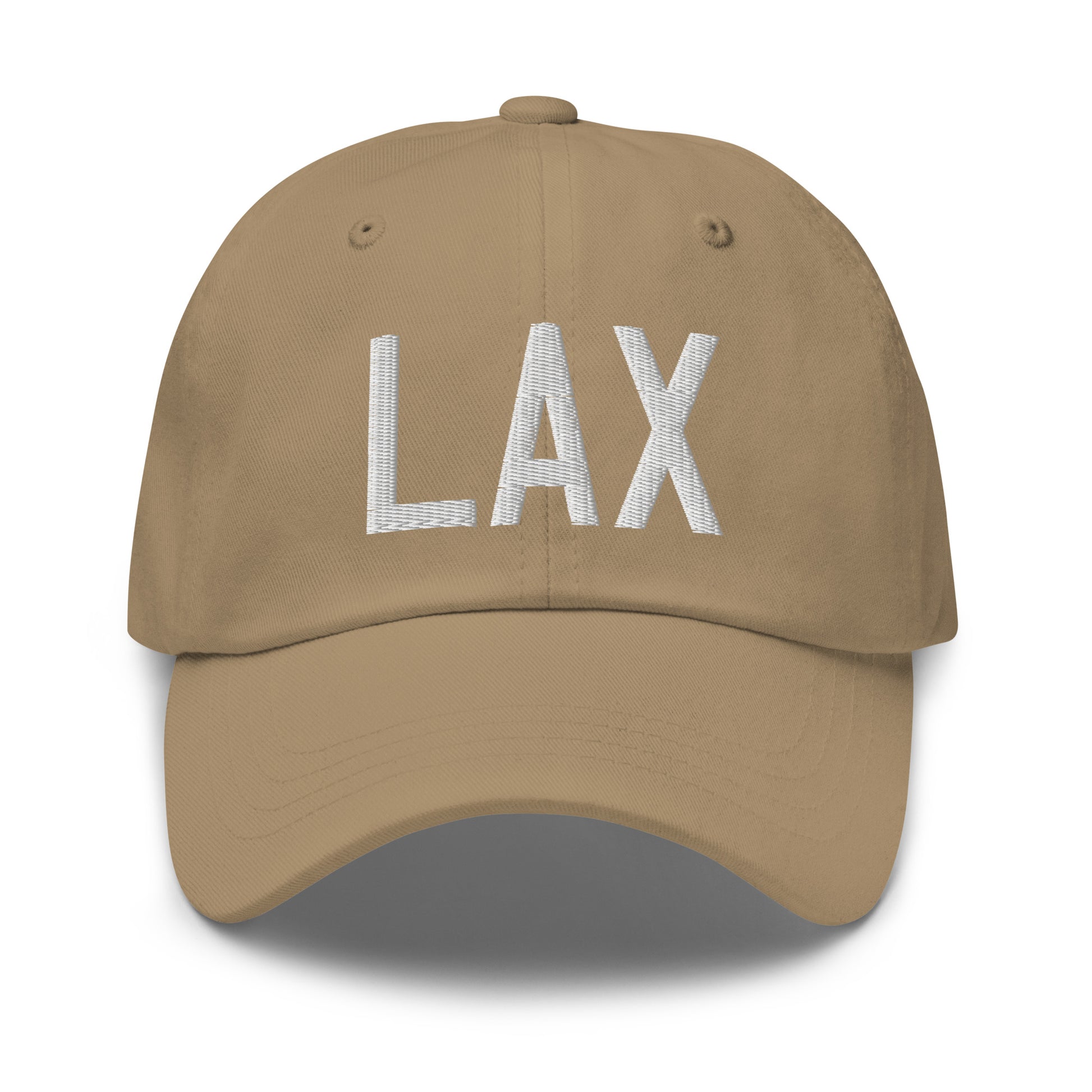 Airport Code Baseball Cap - White • LAX Los Angeles • YHM Designs - Image 22