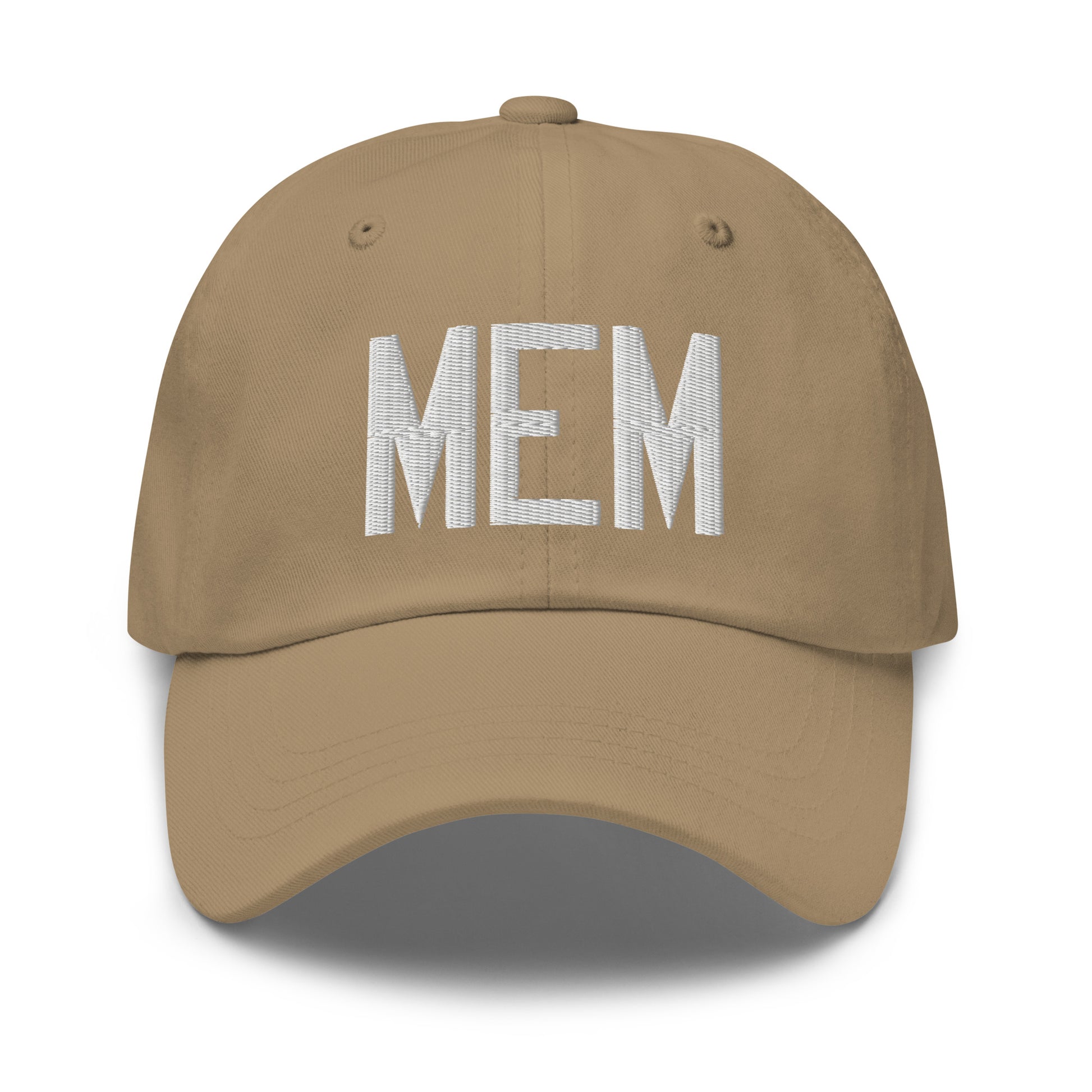 Airport Code Baseball Cap - White • MEM Memphis • YHM Designs - Image 22