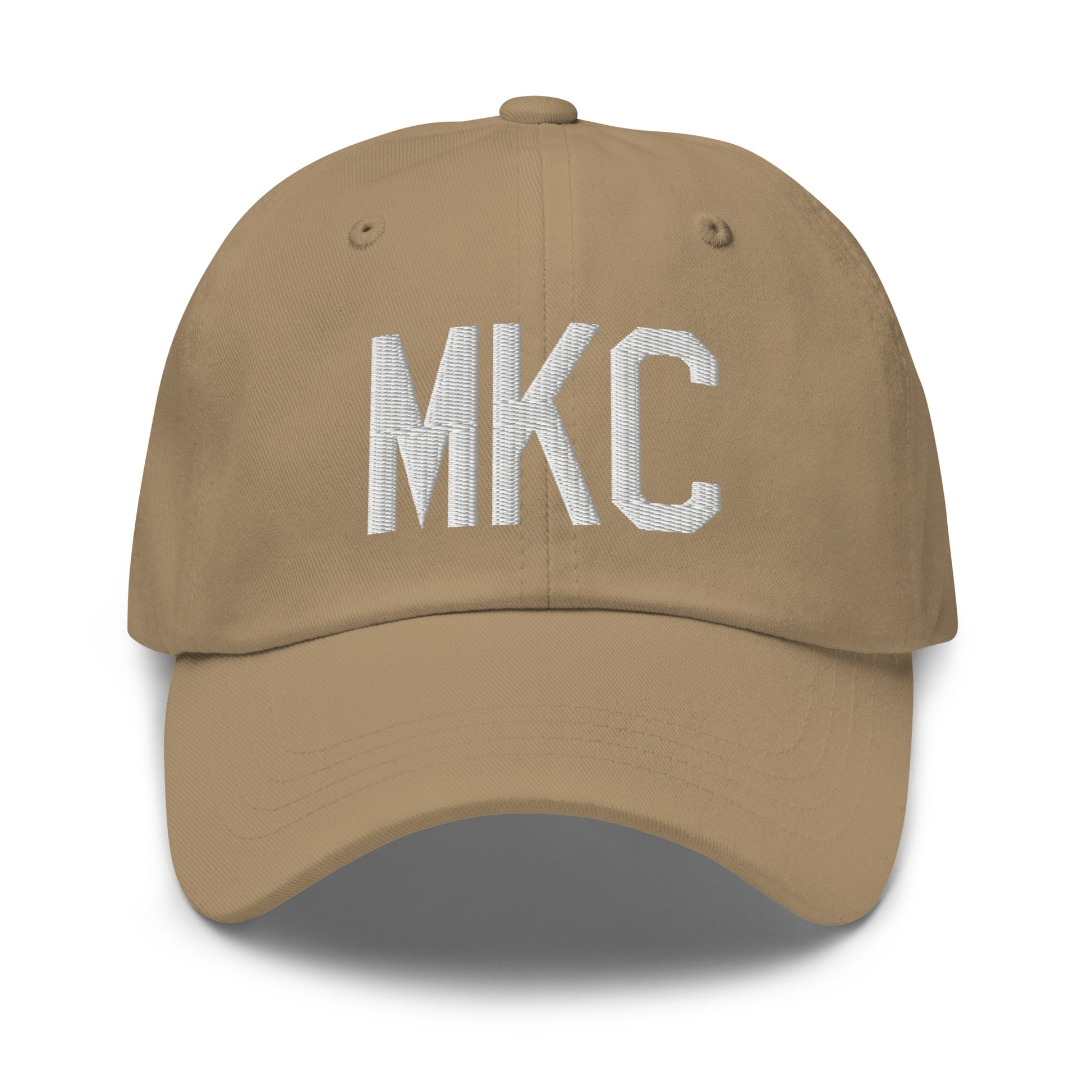 Airport Code Baseball Cap - White • MKC Kansas City • YHM Designs - Image 22