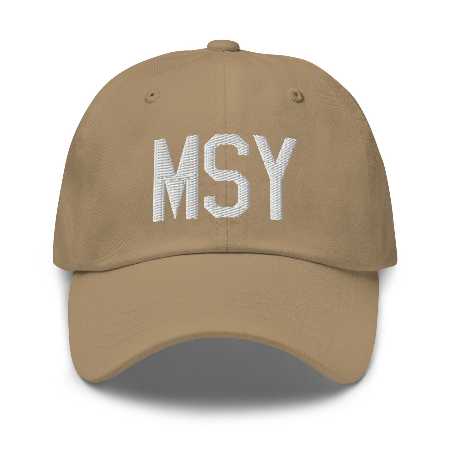 Airport Code Baseball Cap - White • MSY New Orleans • YHM Designs - Image 22