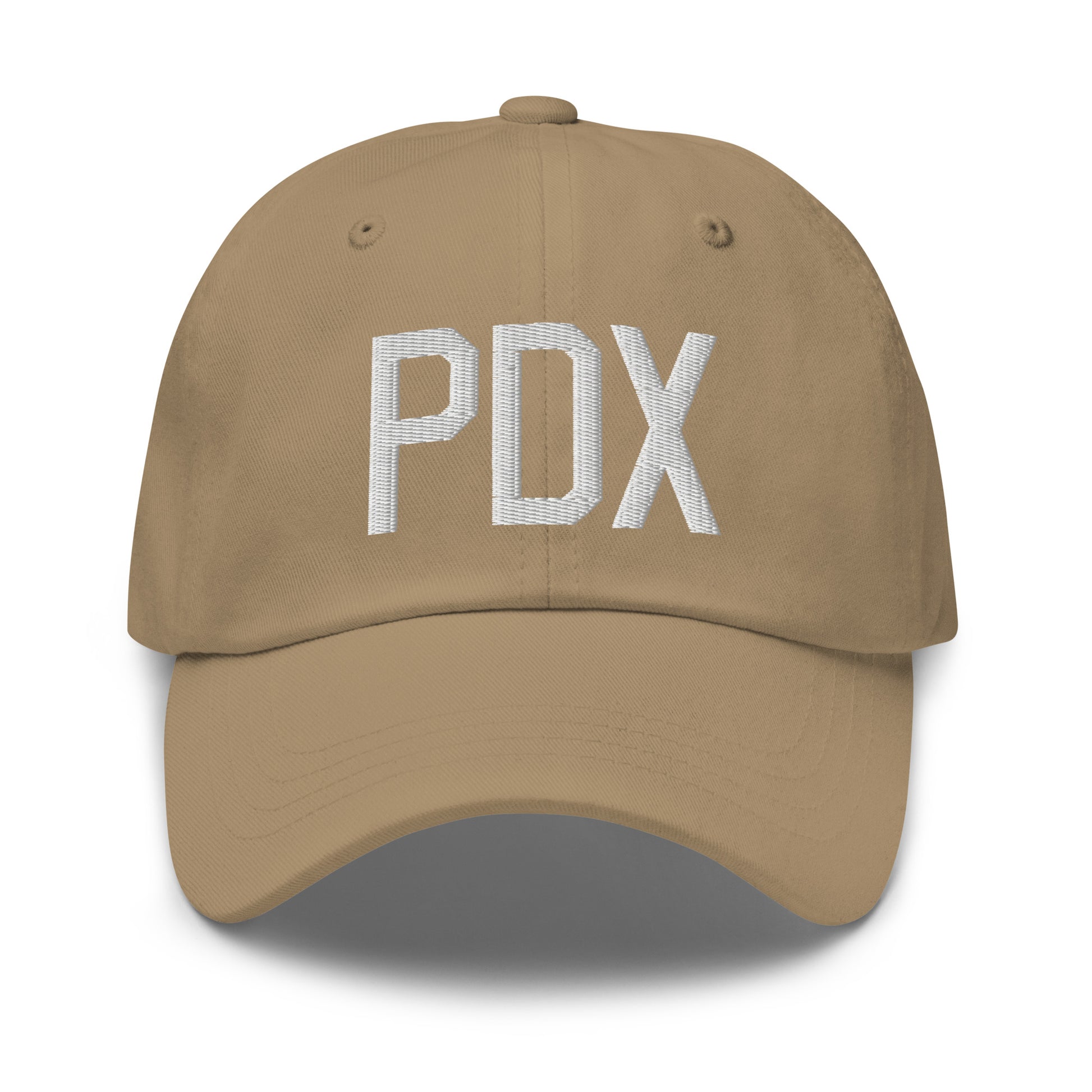Airport Code Baseball Cap - White • PDX Portland • YHM Designs - Image 22