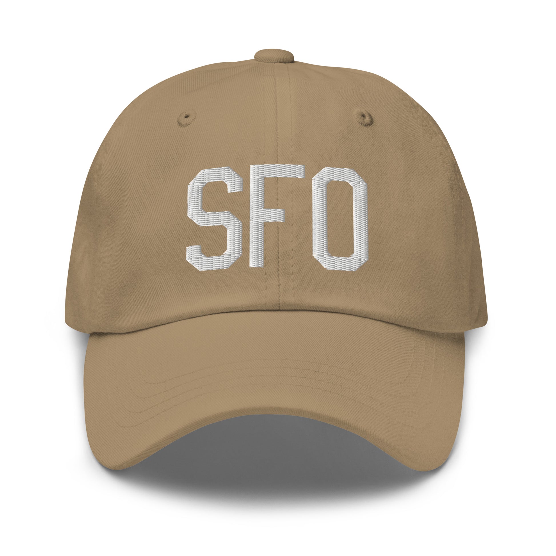 Airport Code Baseball Cap - White • SFO San Francisco • YHM Designs - Image 22