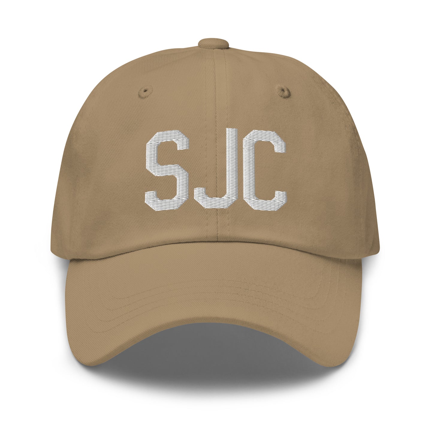 Airport Code Baseball Cap - White • SJC San Jose • YHM Designs - Image 22