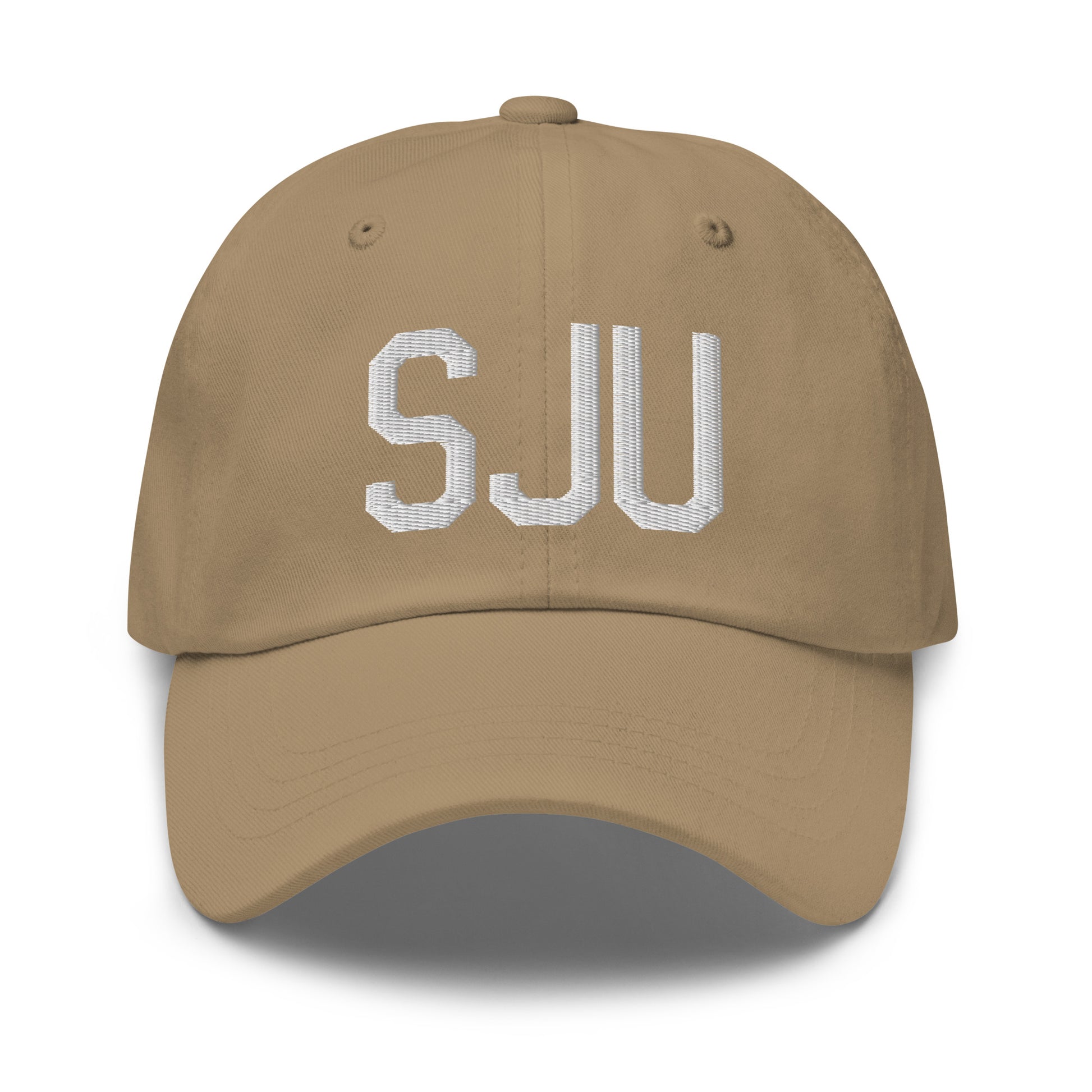 Airport Code Baseball Cap - White • SJU San Juan • YHM Designs - Image 22