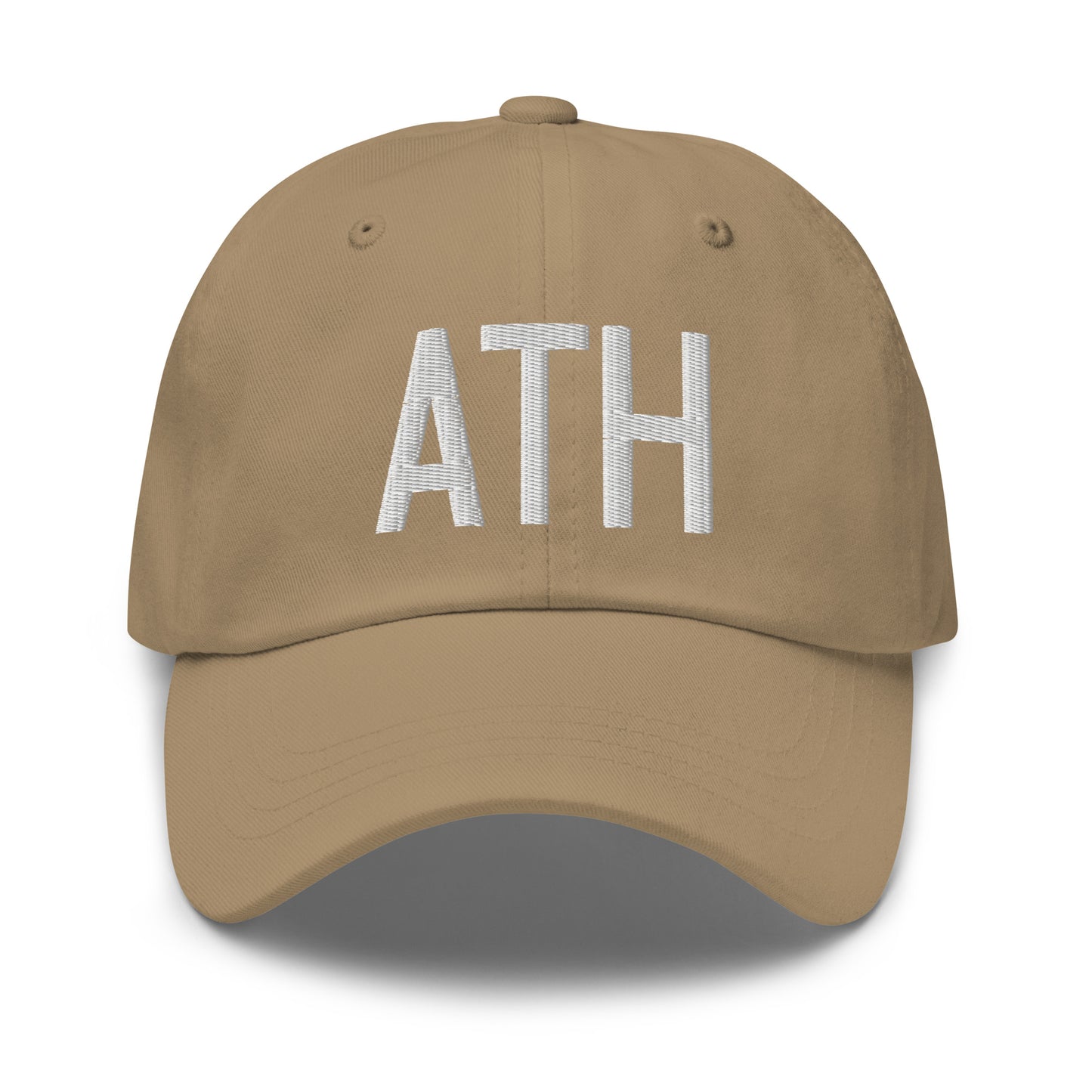 Airport Code Baseball Cap - White • ATH Athens • YHM Designs - Image 22